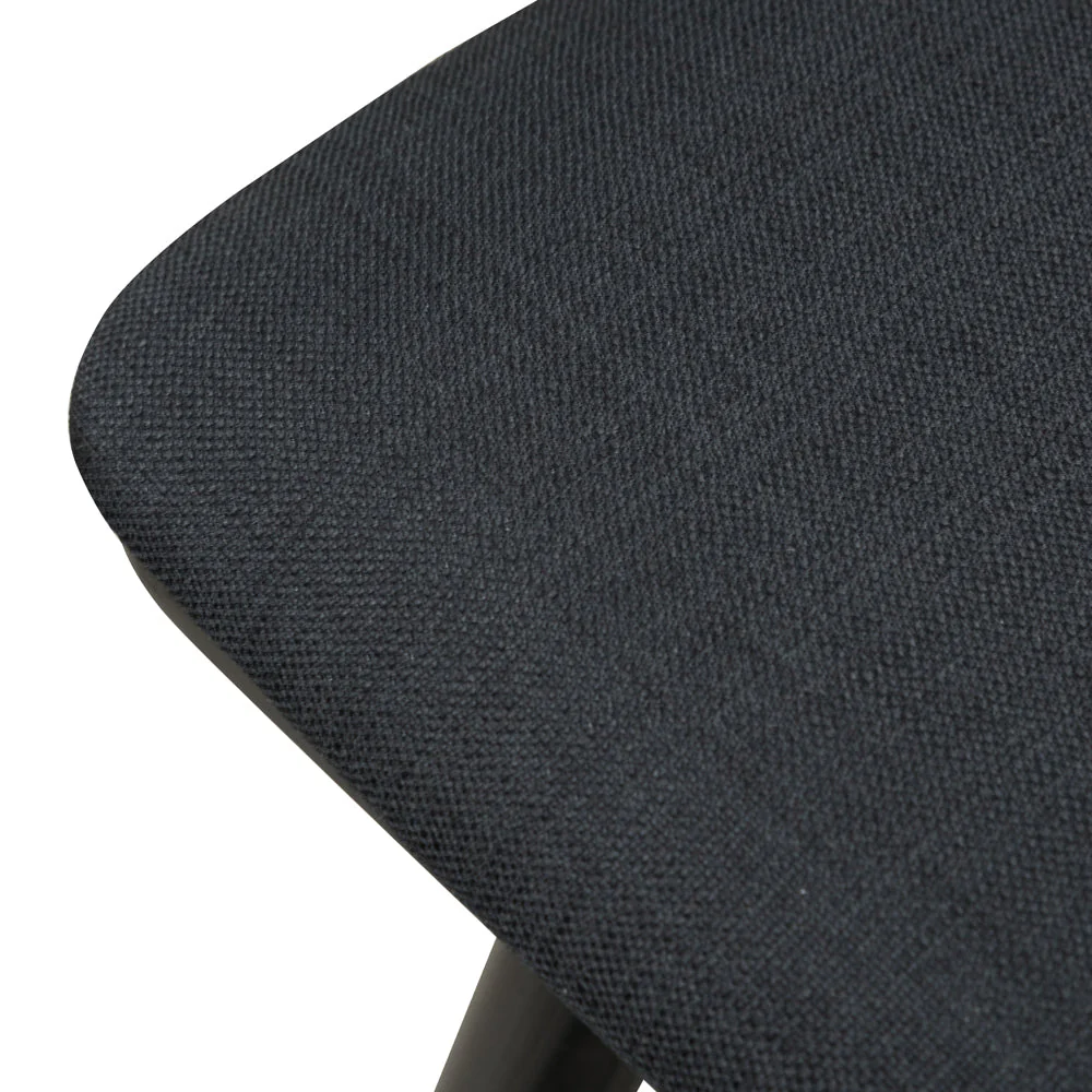 Ex Display - Finn 65cm Fabric Bar Stool - Black - Image 10