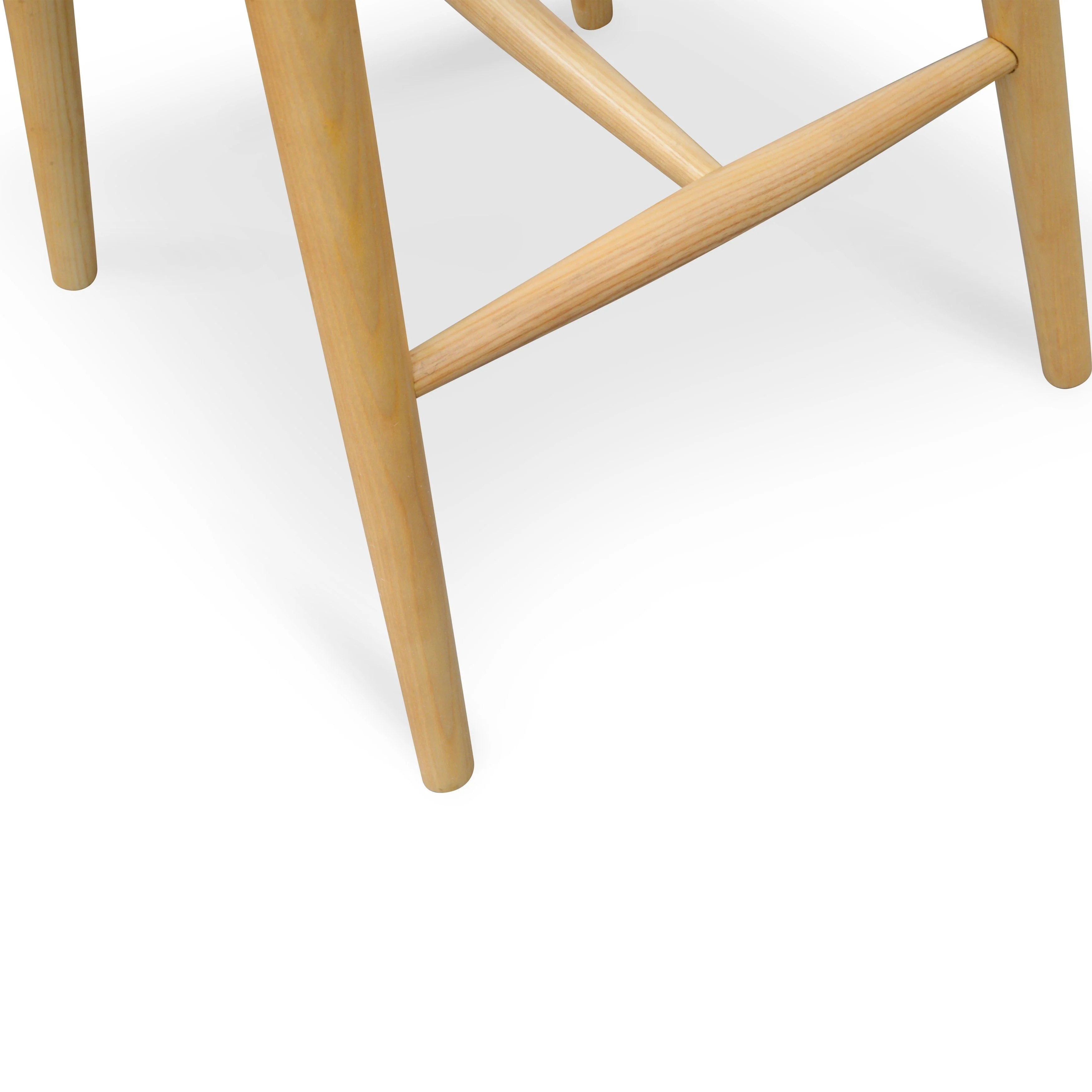 Ex Display - Finn Bar stool - Black PU - Natural - Image 7