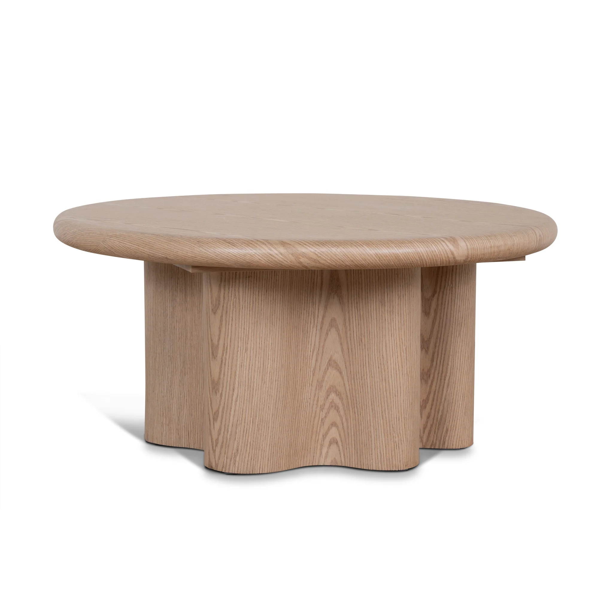Ex Display - Florra 80cm Round Coffee Table - Natural - Image 2