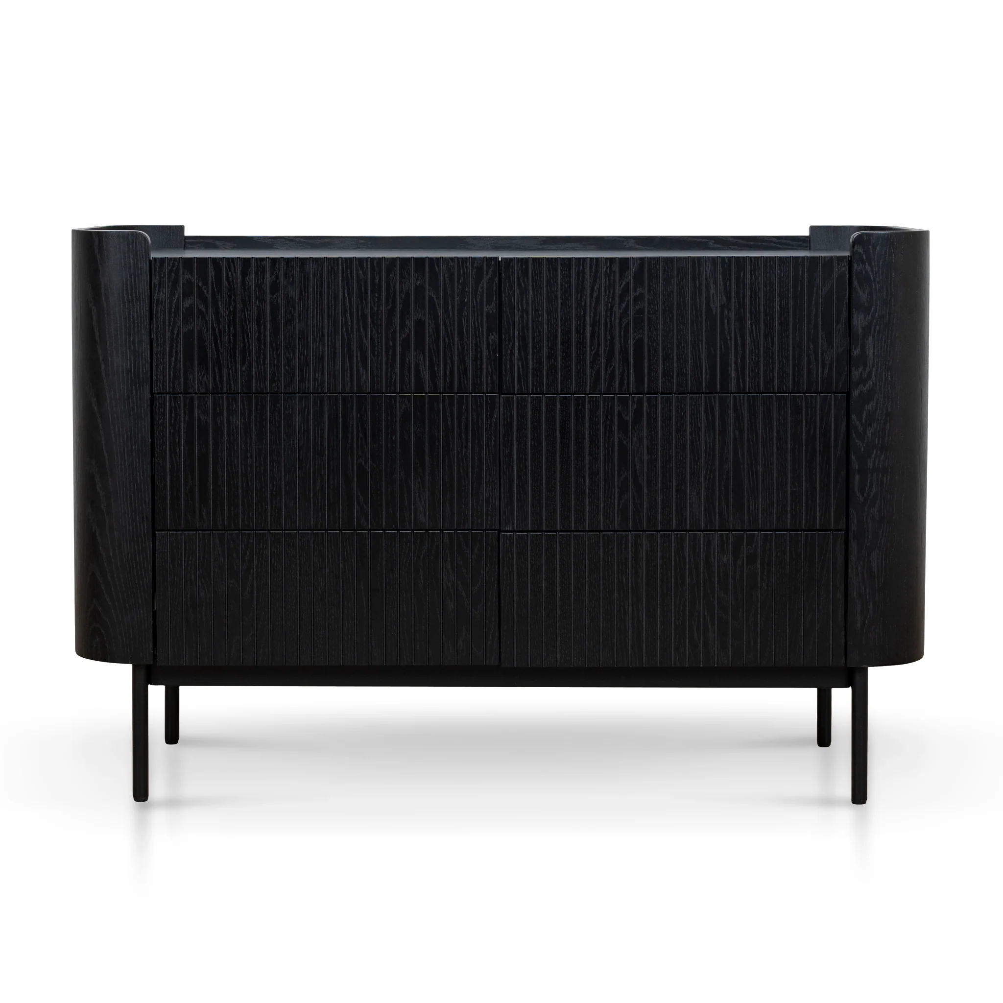 Gemma 1.2m Chest of Drawers - Full Black - Image 4
