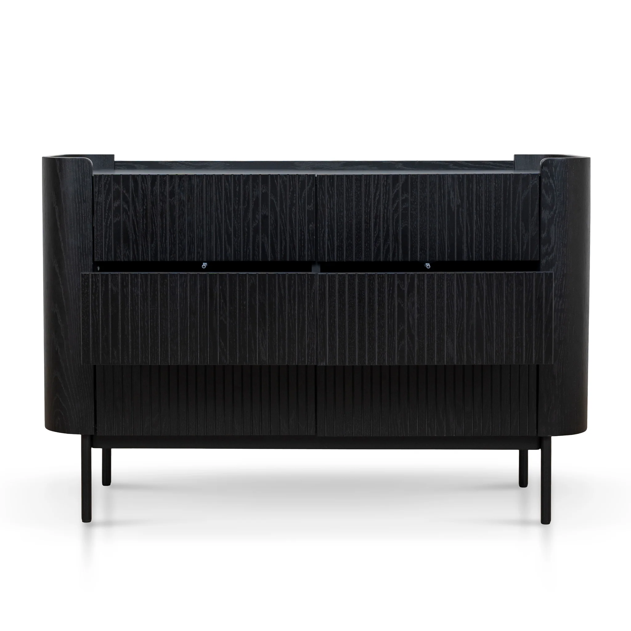 Gemma 1.2m Chest of Drawers - Full Black - Image 5