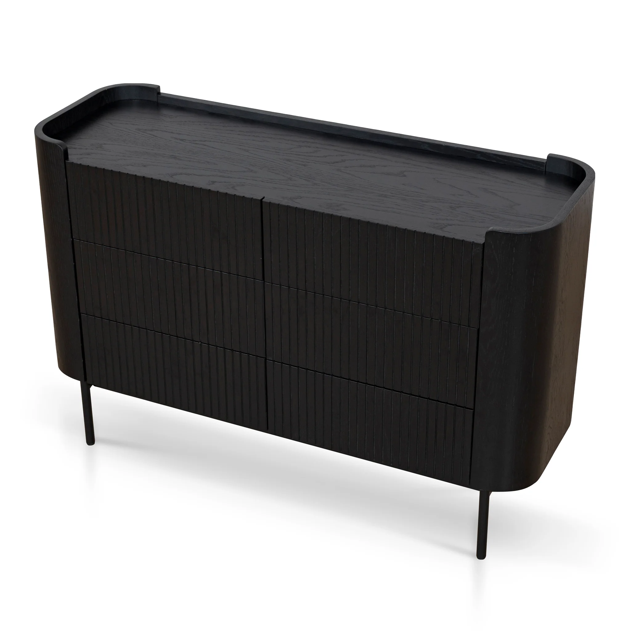 Gemma 1.2m Chest of Drawers - Full Black - Image 7