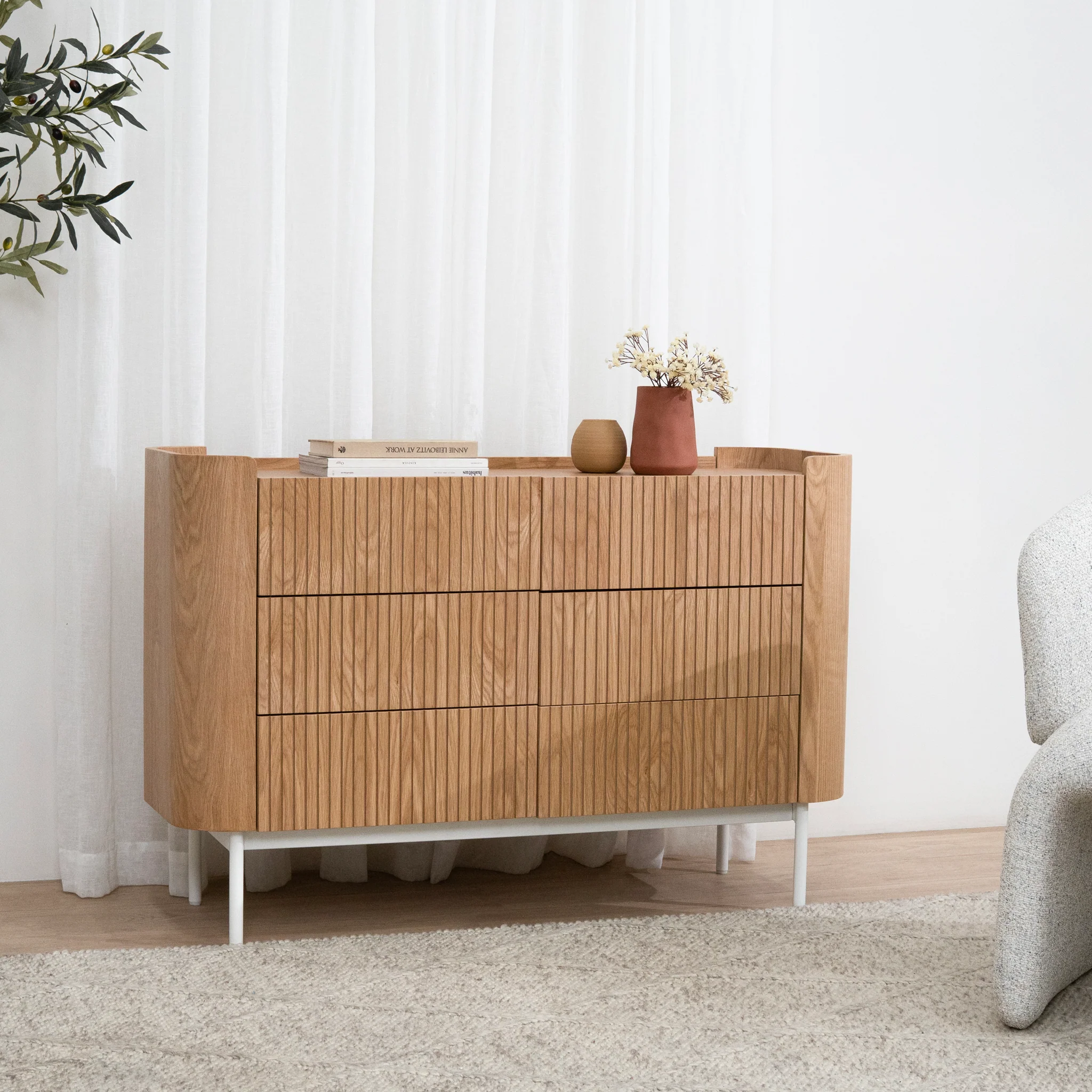 Gemma 1.2m Chest of Drawers - Natural - Image 2