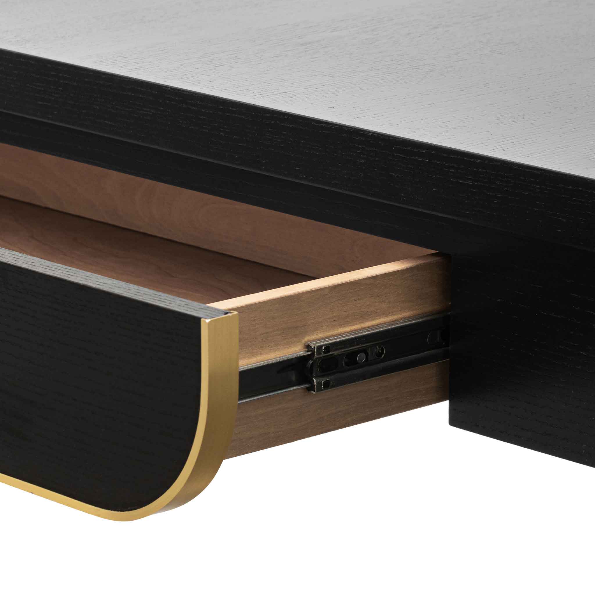 Ex Display - Harley 1.4m Console Table - Textured Espresso Black - Image 5