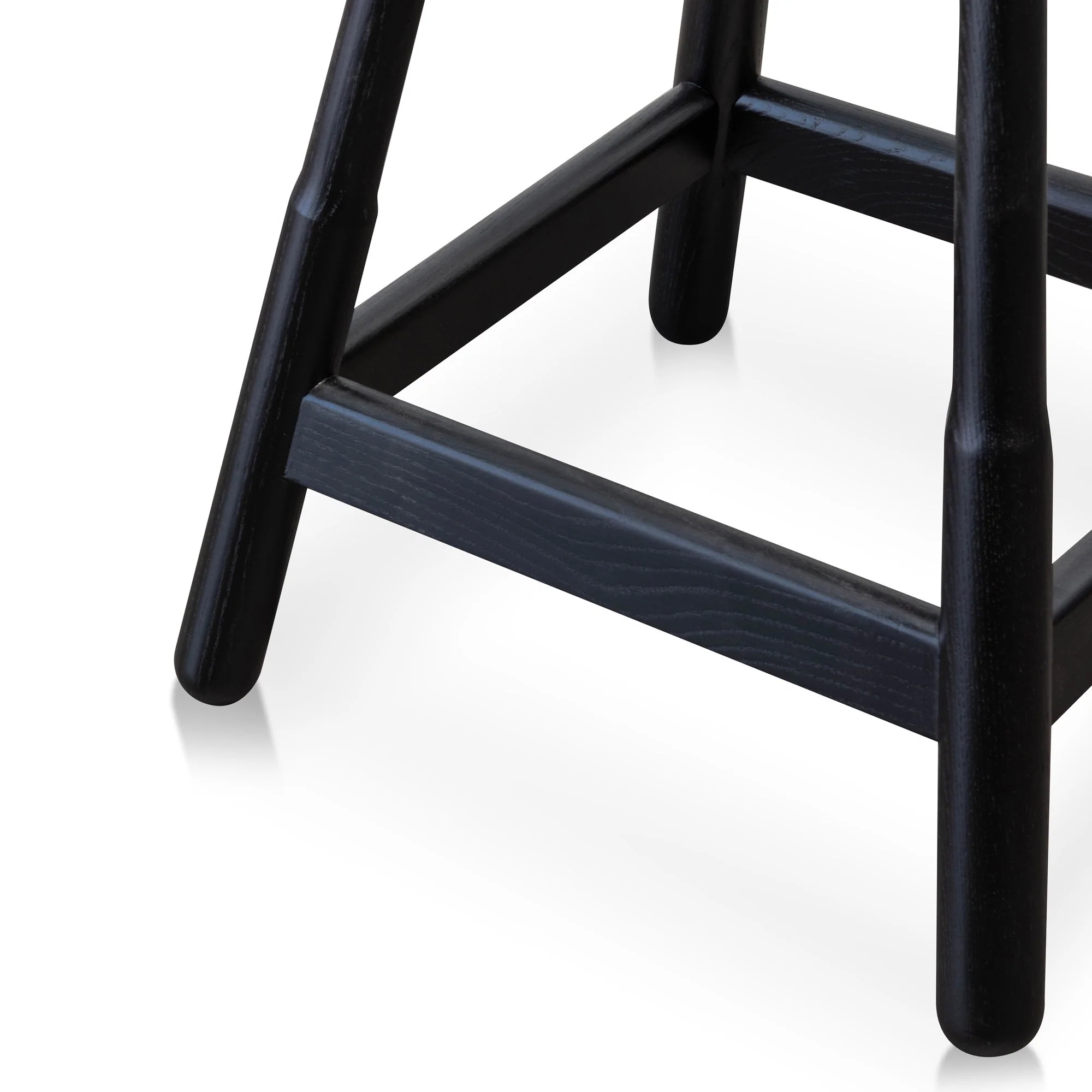 Ex Display - Hathor Wooden Bar stool - Ash Black - Image 13