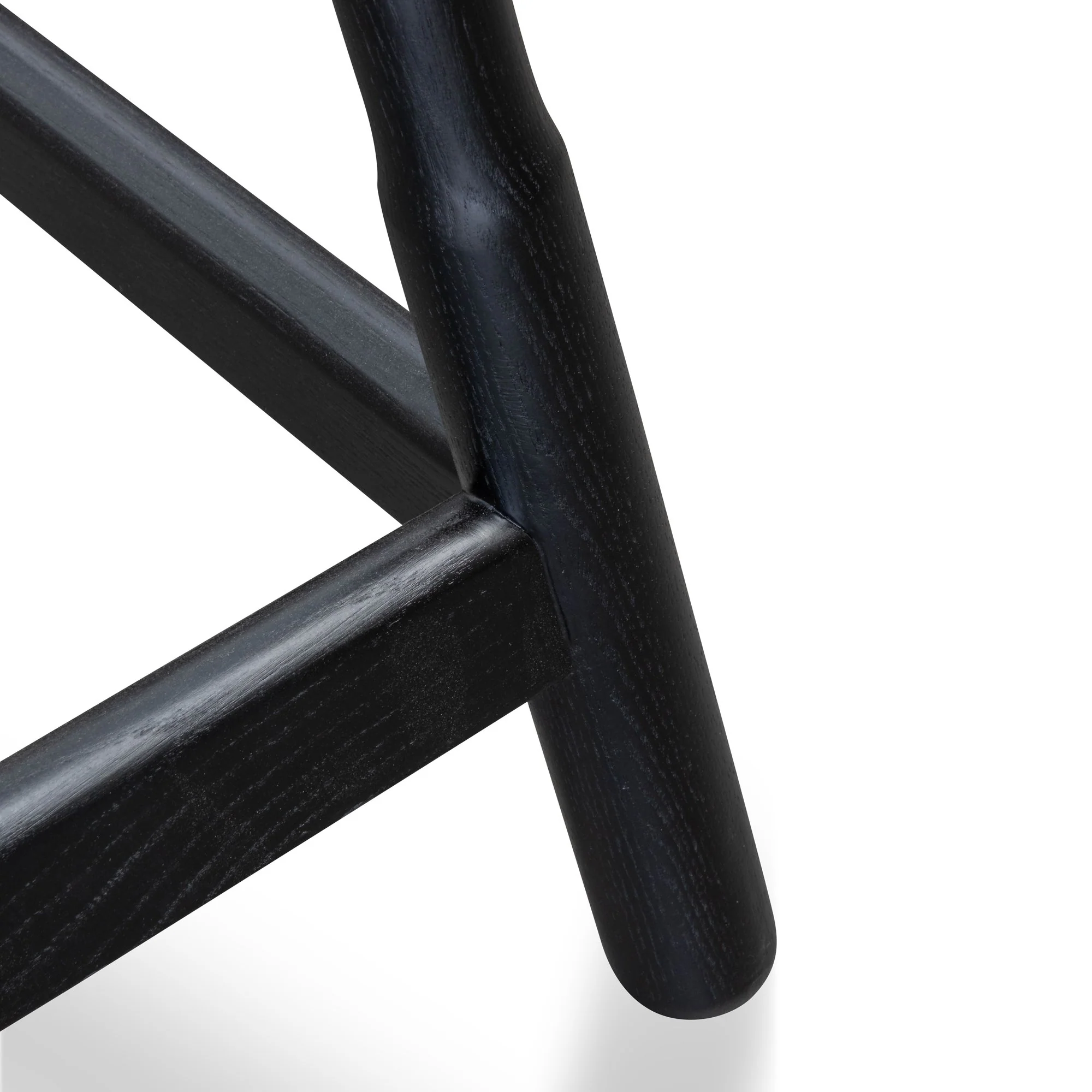 Ex Display - Hathor Wooden Bar stool - Ash Black - Image 15
