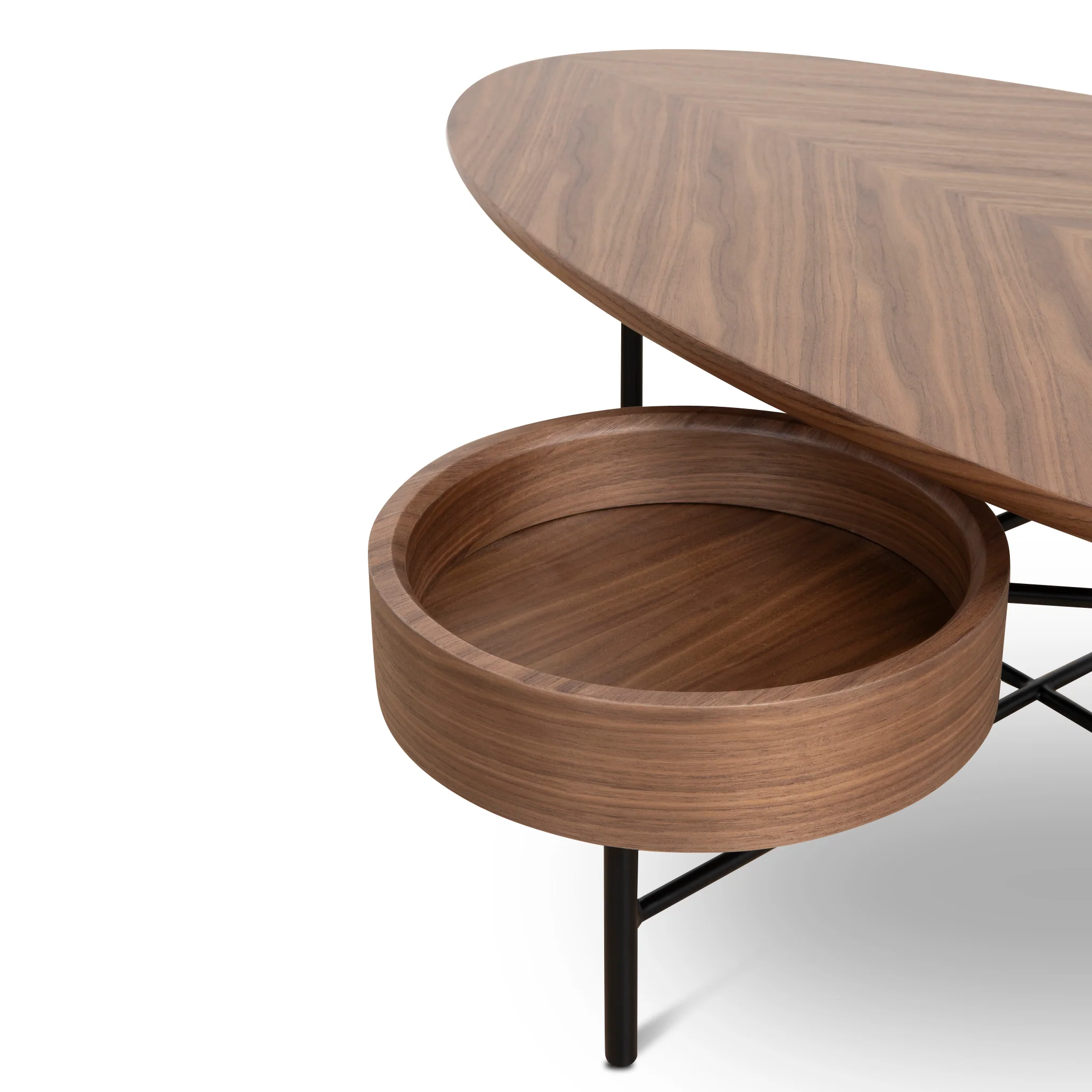 Ex Display - Jackie Coffee Table - Walnut - Image 5