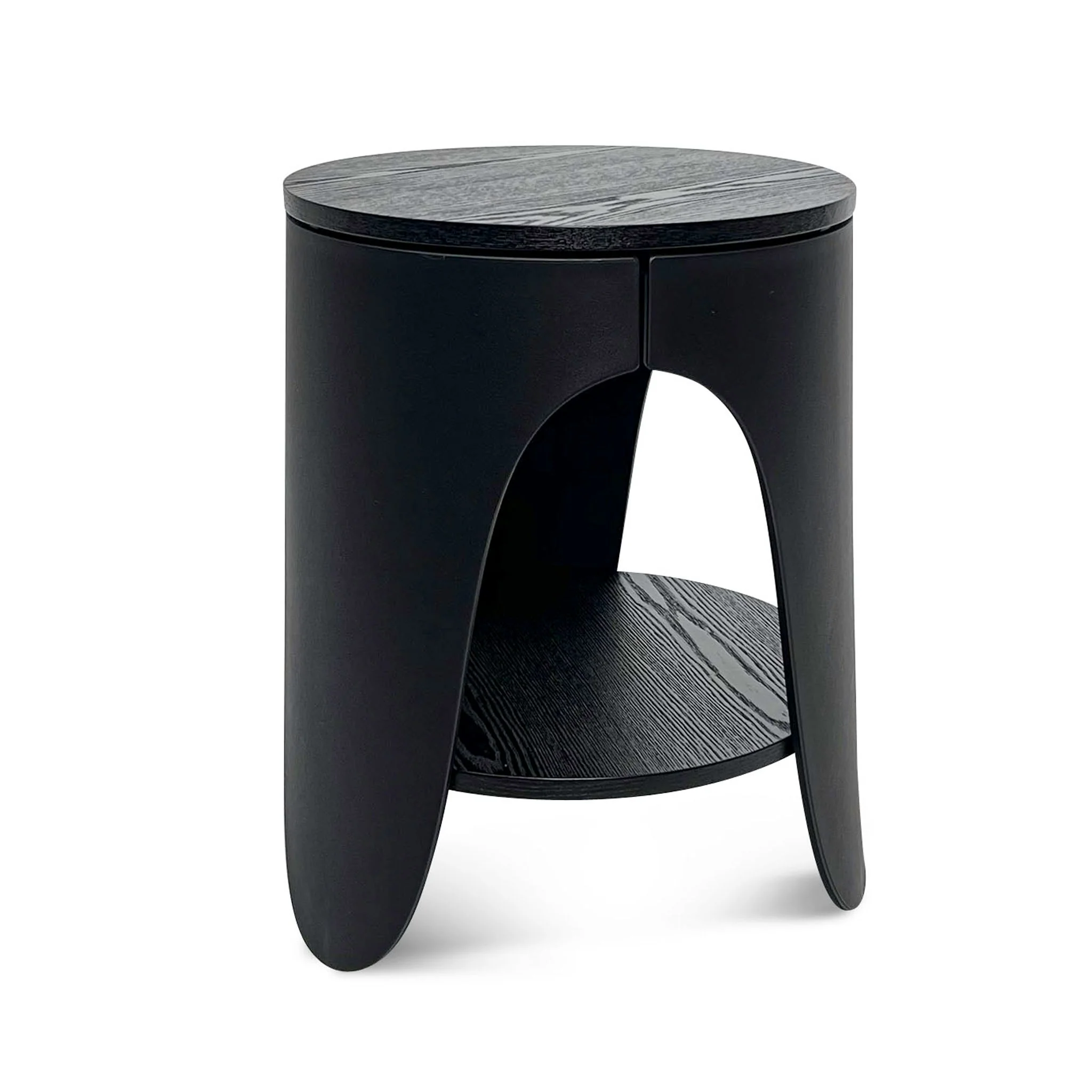 Jackson Round Side Table - Full Black - Image 2