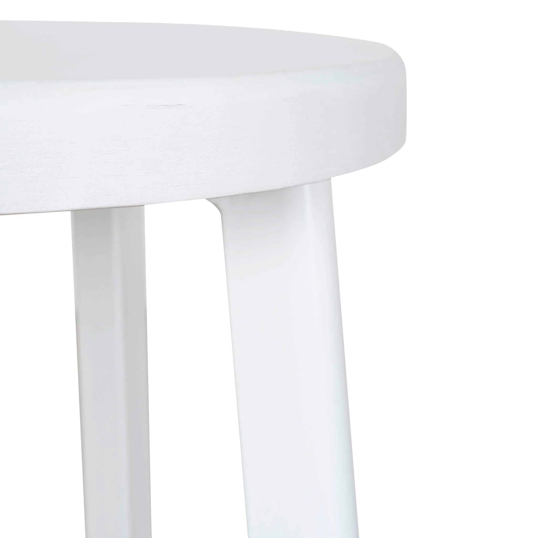 Ex Display - James 65cm Timber Seat Bar Stool - White - Image 17