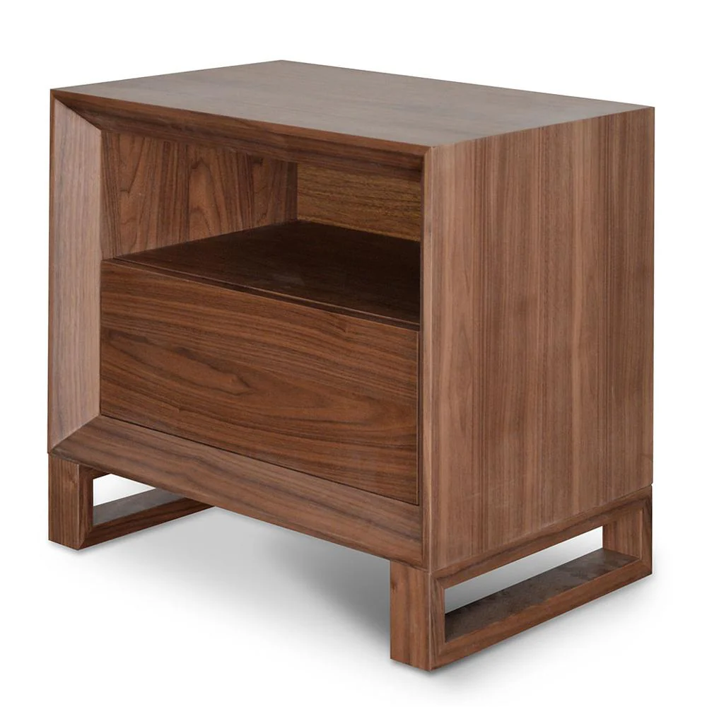 Ex Display - Jaxson Bedside Table - Walnut