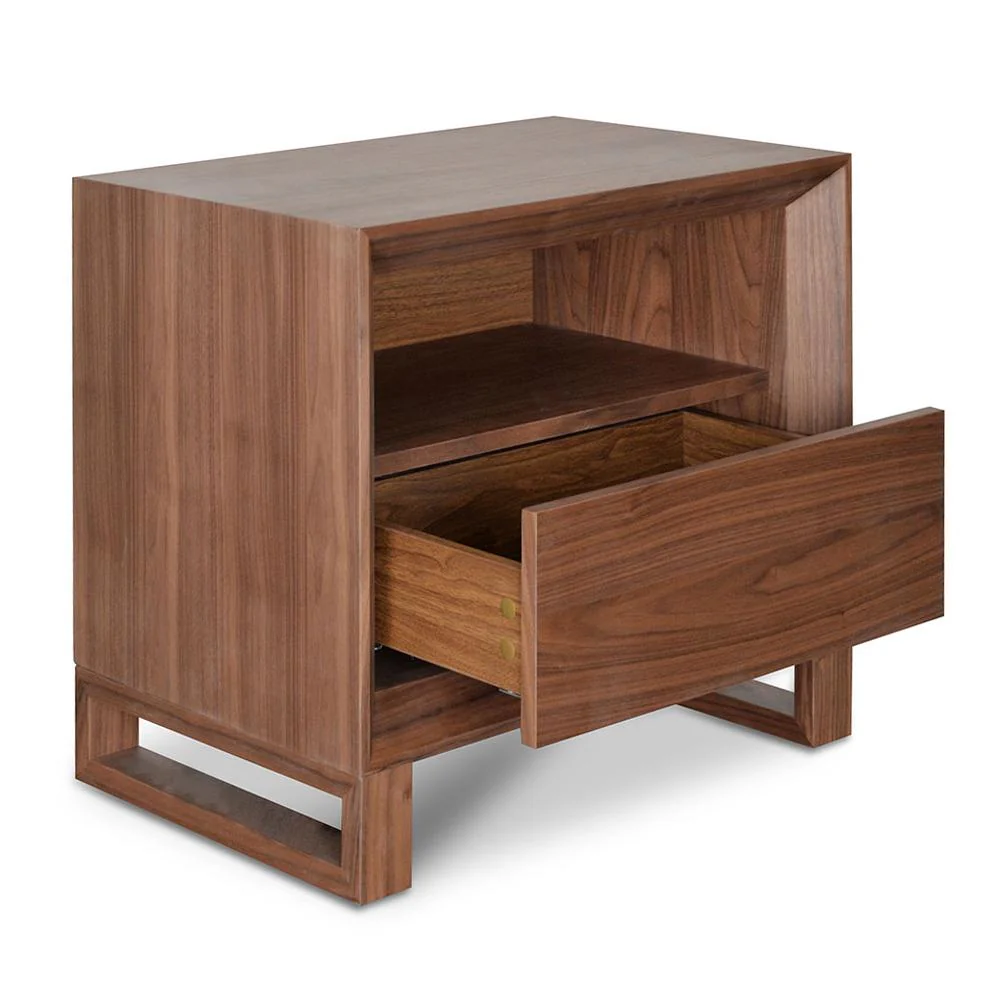 Ex Display - Jaxson Bedside Table - Walnut - Image 5