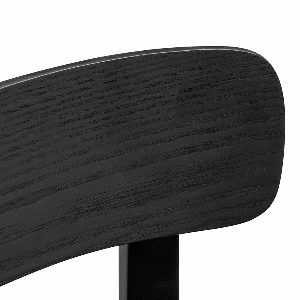 Ex Display - Josue 75cm Wooden Bar Stool - Full Black - Image 6