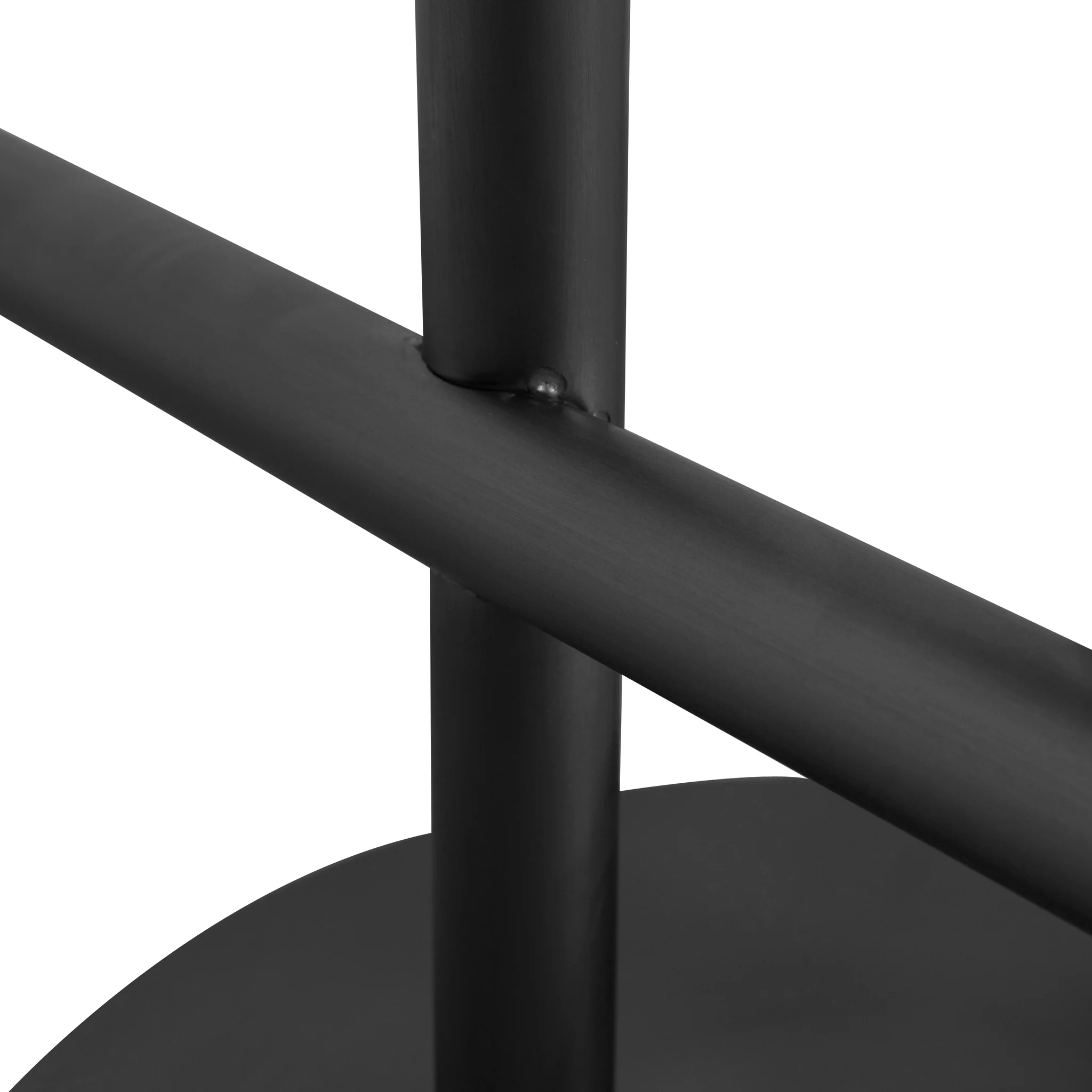 Ex Display - Jovan 68cm Brush Black Bar Stool - Silver Grey Boucle - Image 7