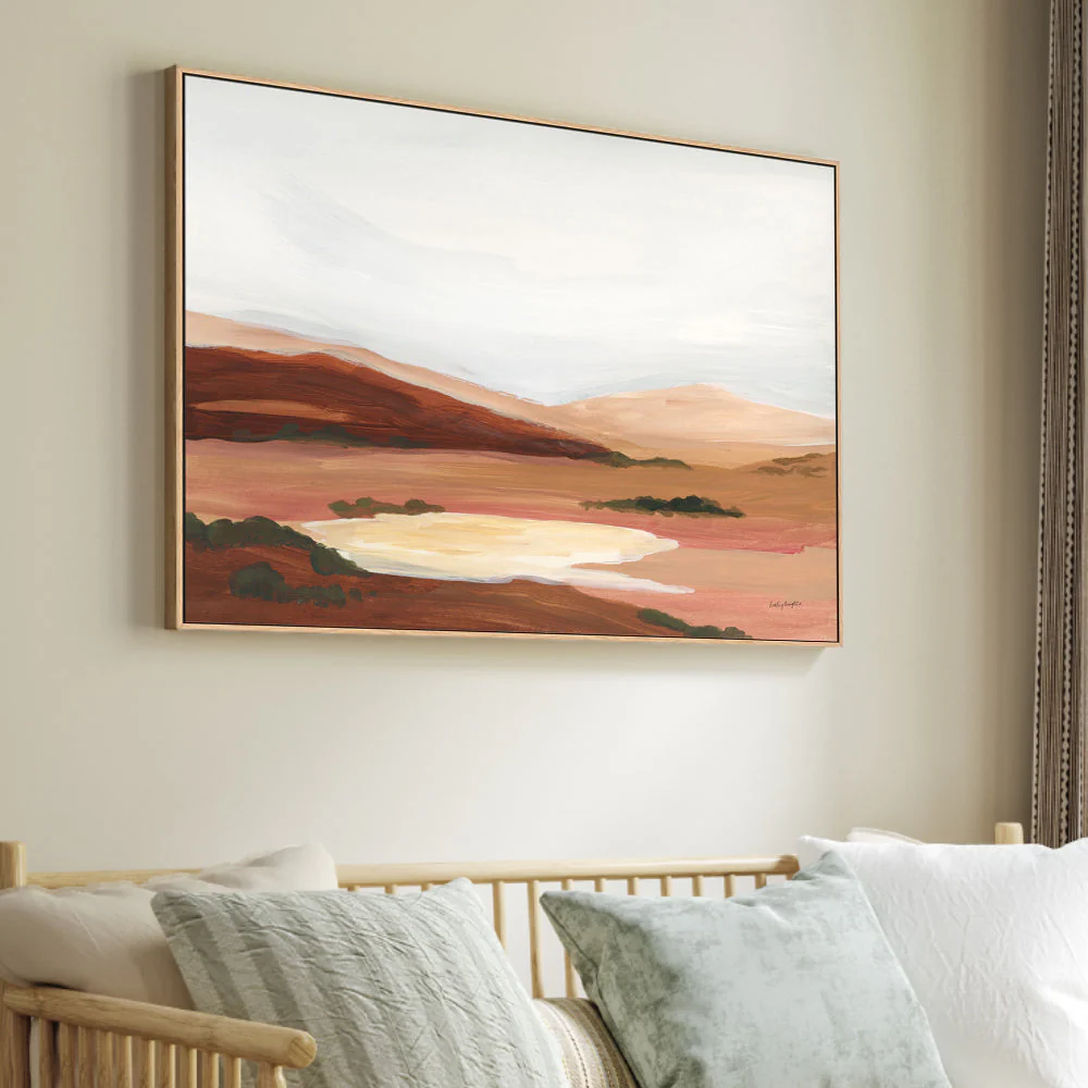 Ex Display - Laurel Lowland, Style A, By Haley Knighten 70cm x 100cm Framed Canvas - White Frame - Image 2