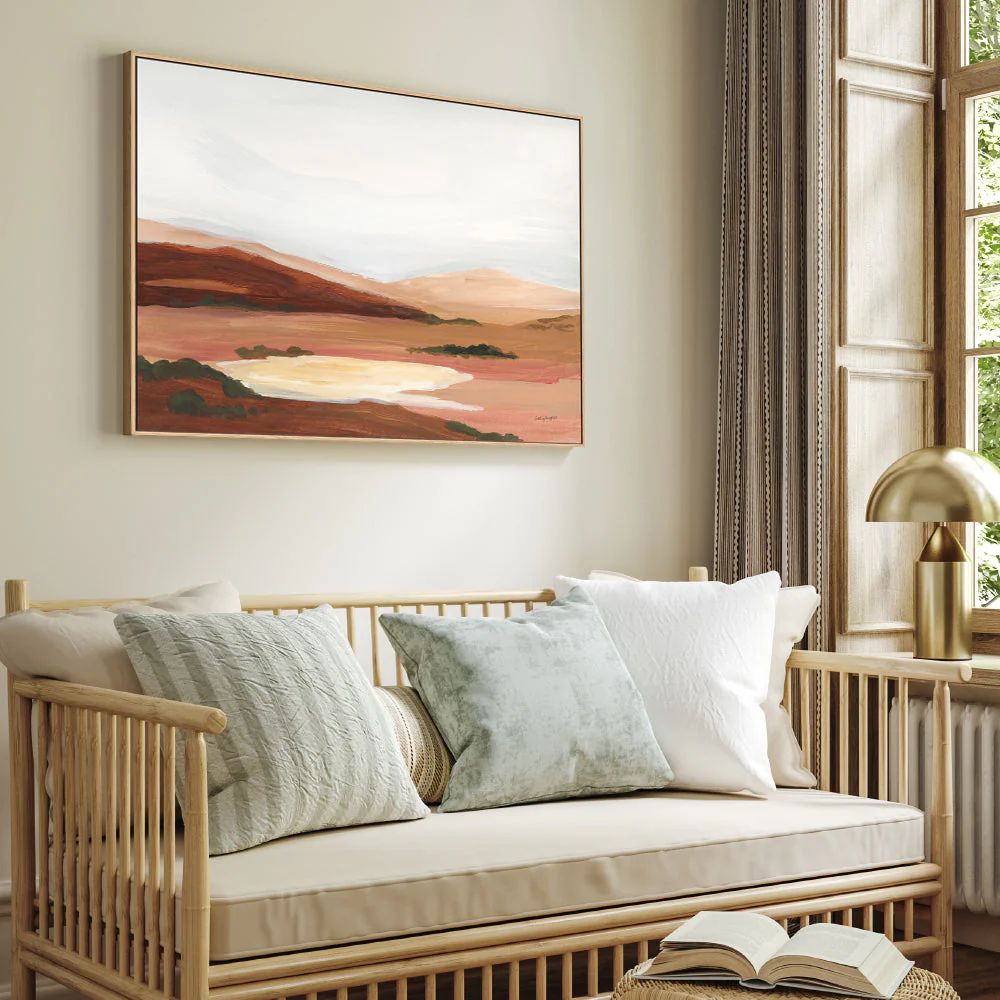 Ex Display - Laurel Lowland, Style A, By Haley Knighten 70cm x 100cm Framed Canvas - White Frame - Image 3