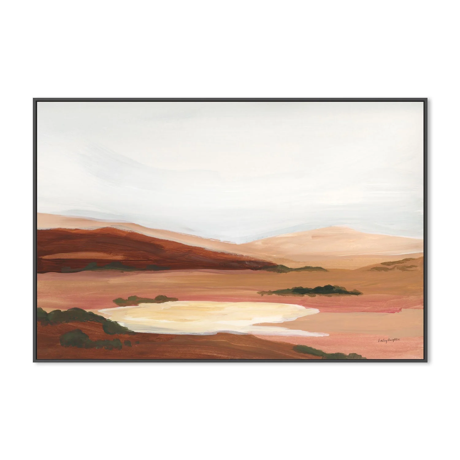 Ex Display - Laurel Lowland, Style A, By Haley Knighten 70cm x 100cm Framed Canvas - White Frame - Image 4
