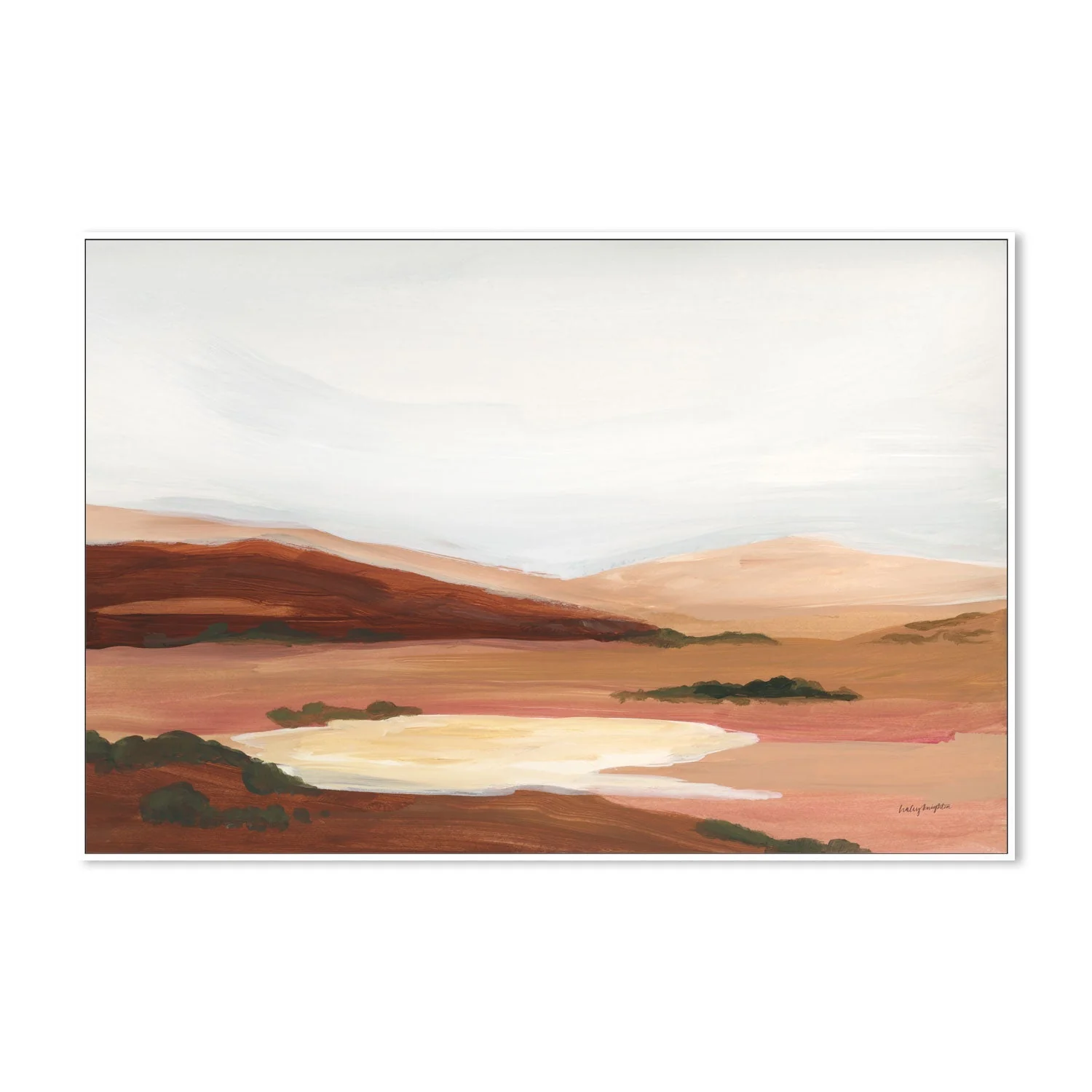 Ex Display - Laurel Lowland, Style A, By Haley Knighten 70cm x 100cm Framed Canvas - White Frame - Image 6