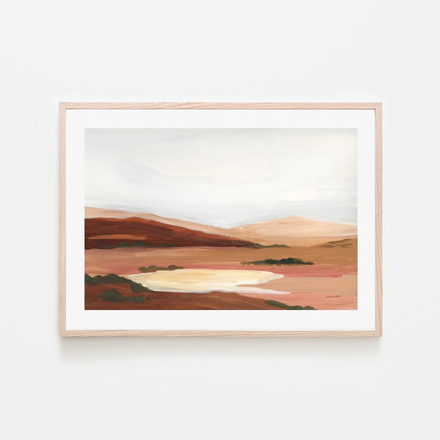 Ex Display - Laurel Lowland, Style A, By Haley Knighten 70cm x 100cm Framed Canvas - White Frame - Image 7