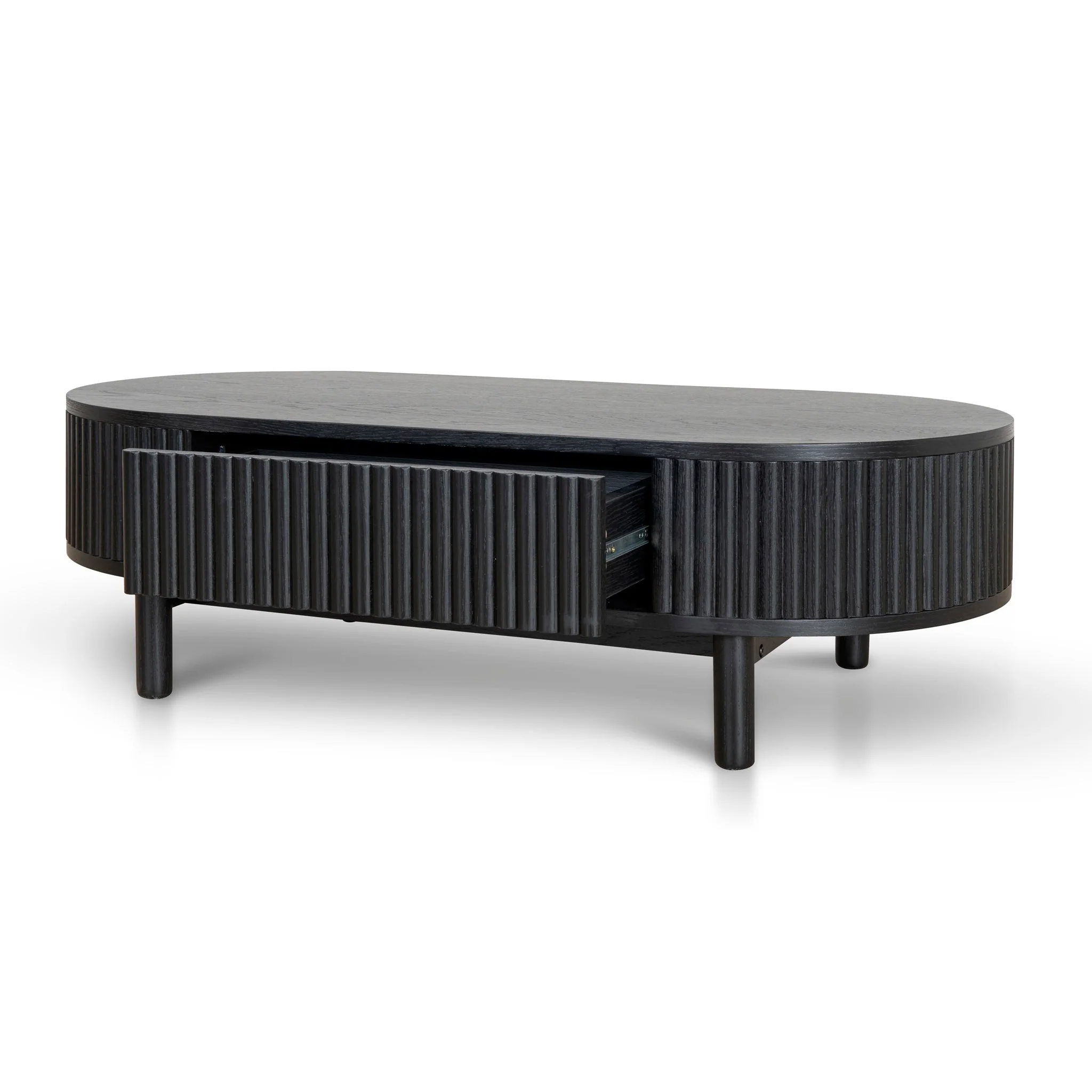 Ex Display - Melita 1.2m Coffee Table - Full Black - Image 3