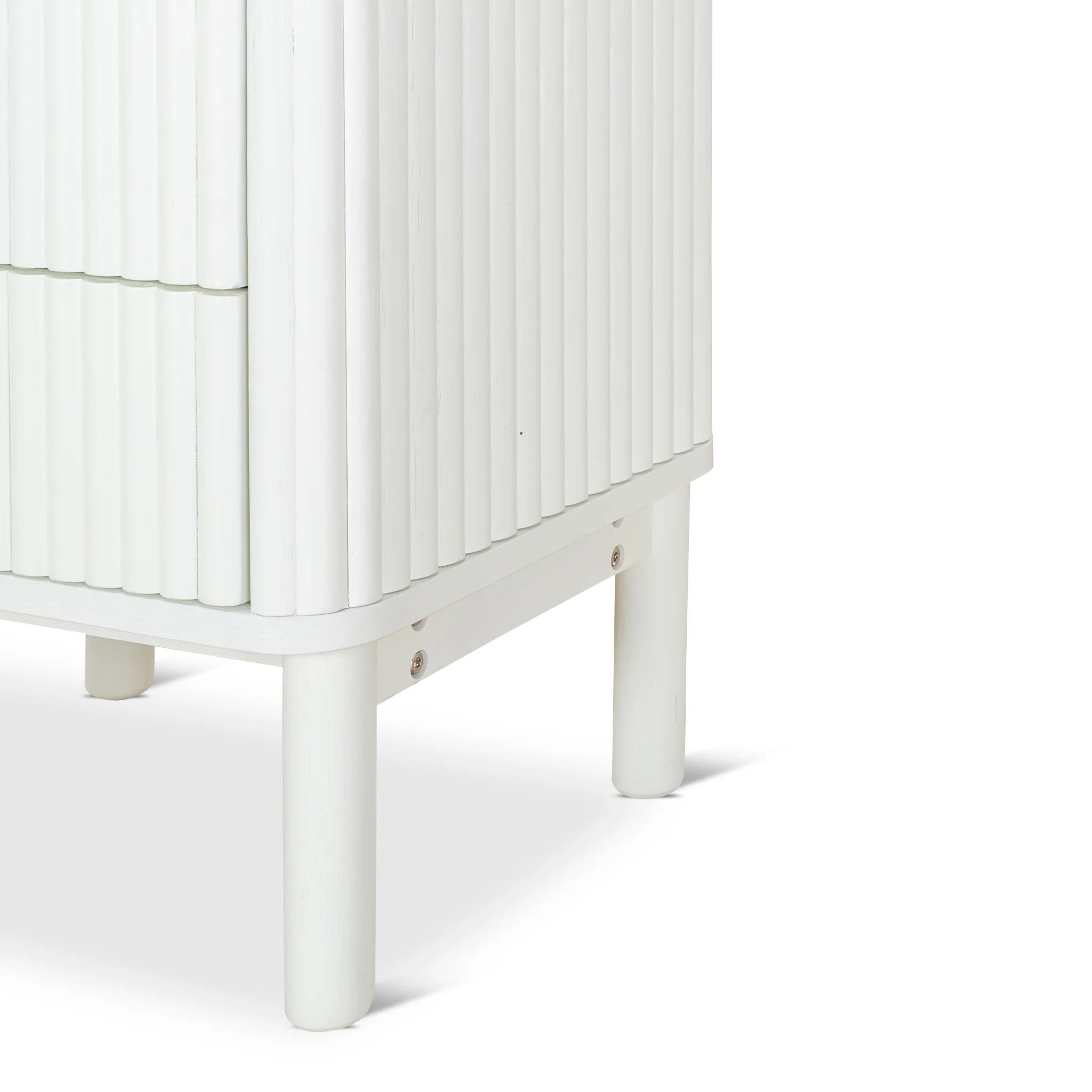 Melita Bedside Table - Warm White - Image 5