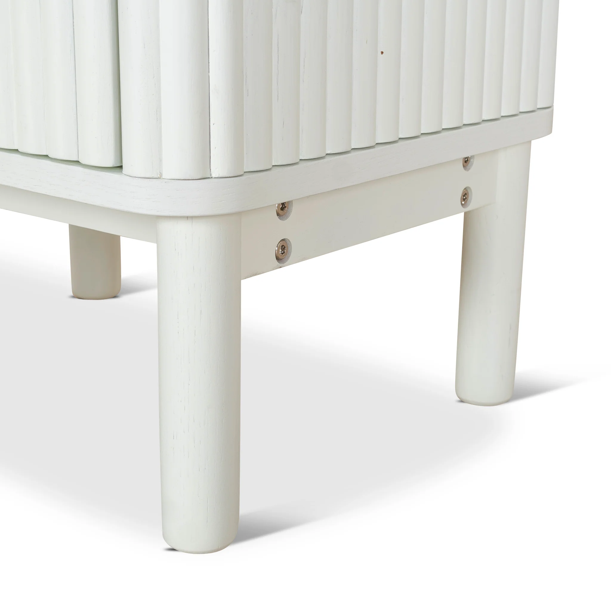 Melita Bedside Table - Warm White - Image 7