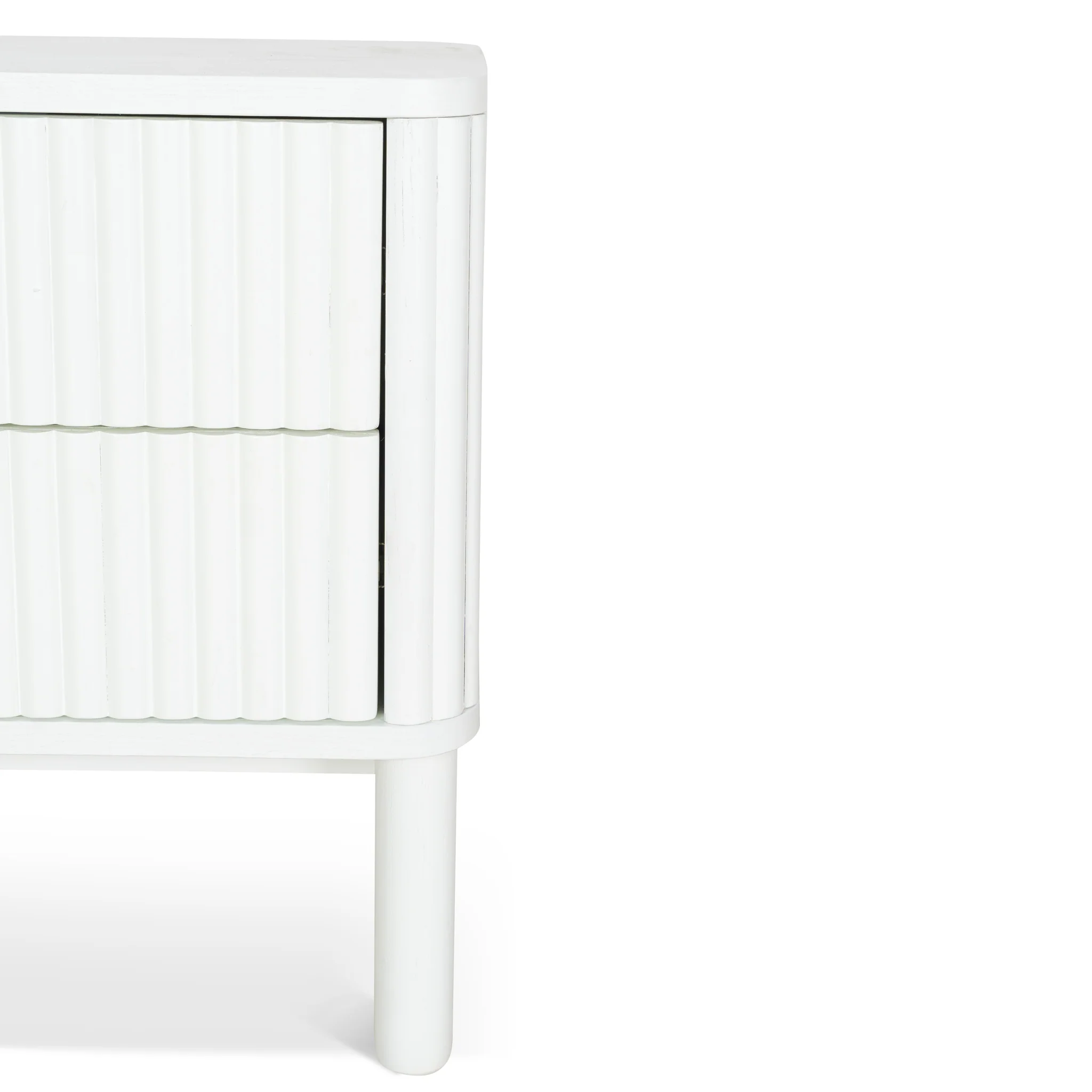 Melita Bedside Table - Warm White - Image 11