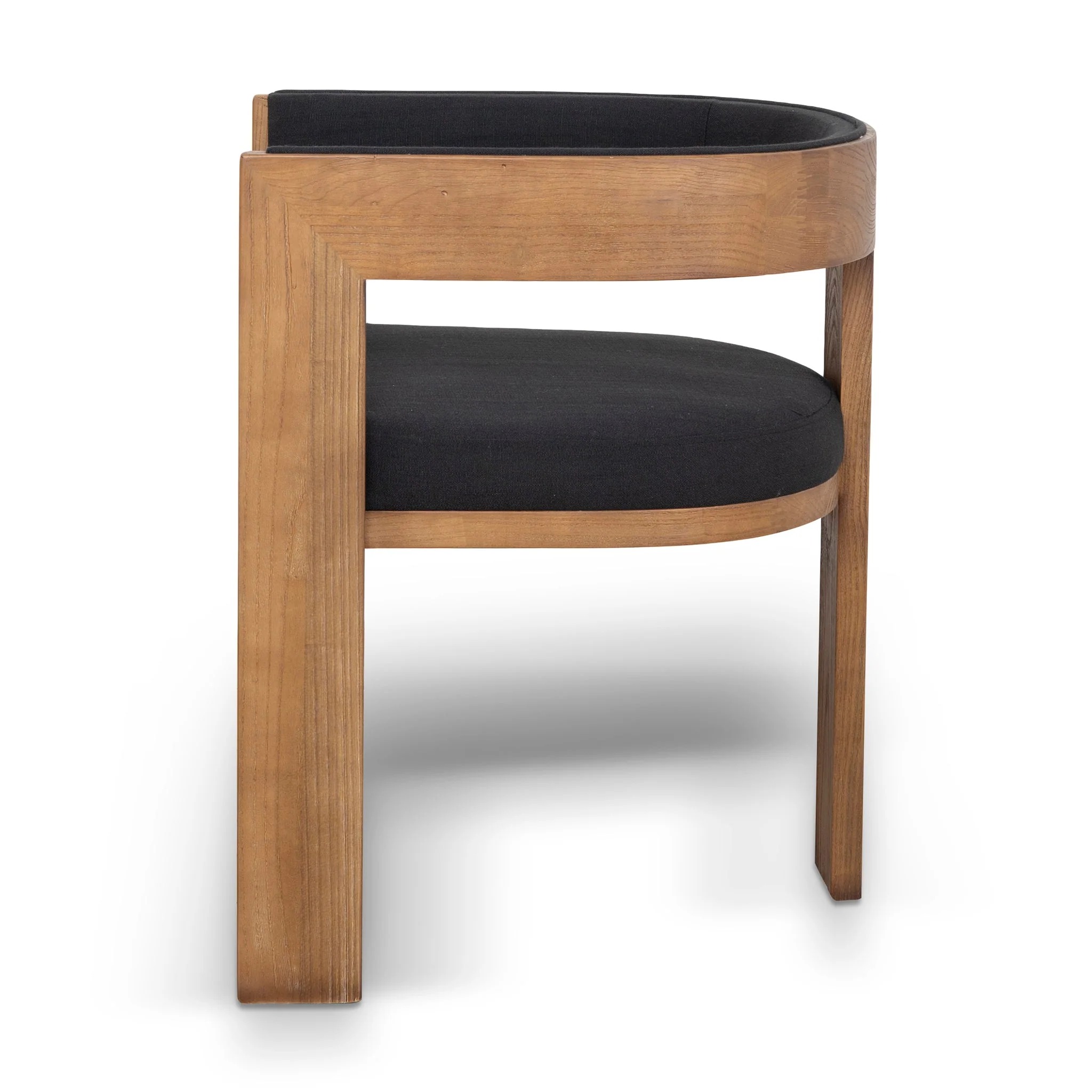 Ex Display - Miles Brown ELM Dining Chair - Black - Image 16