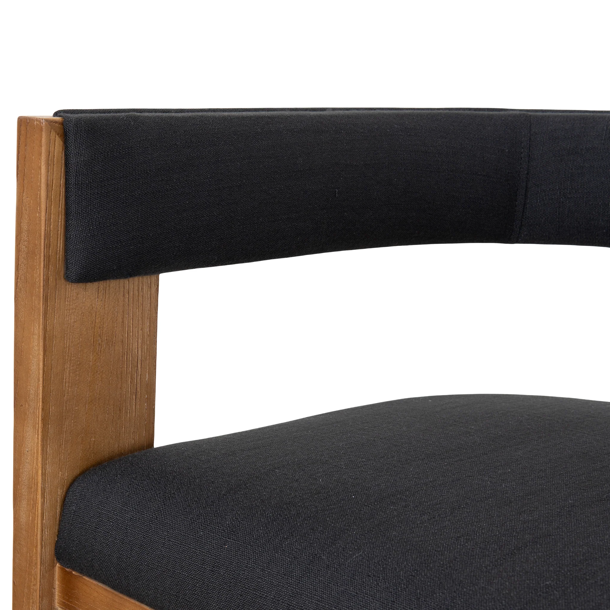 Ex Display - Miles Brown ELM Dining Chair - Black - Image 36