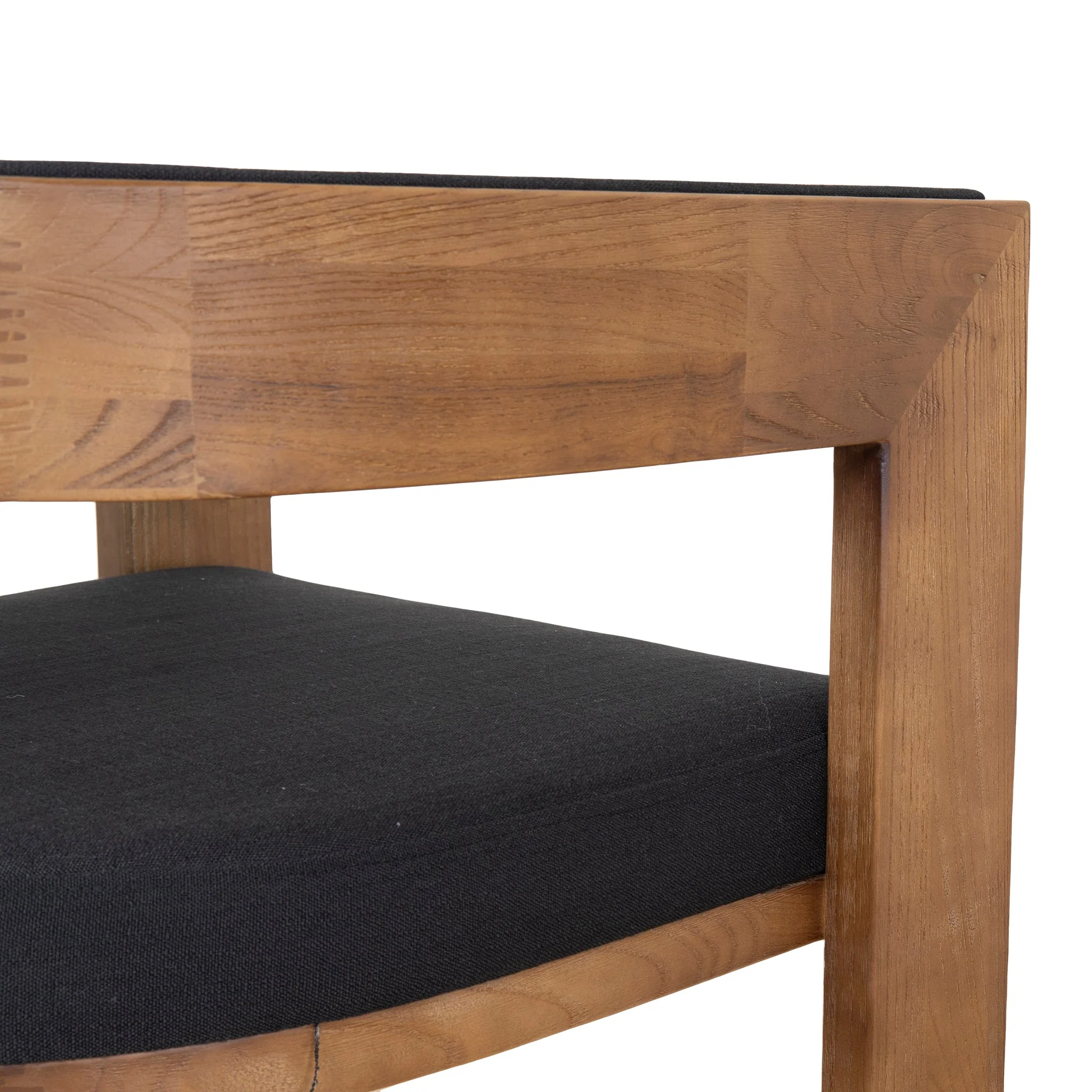 Ex Display - Miles Brown ELM Dining Chair - Black - Image 6