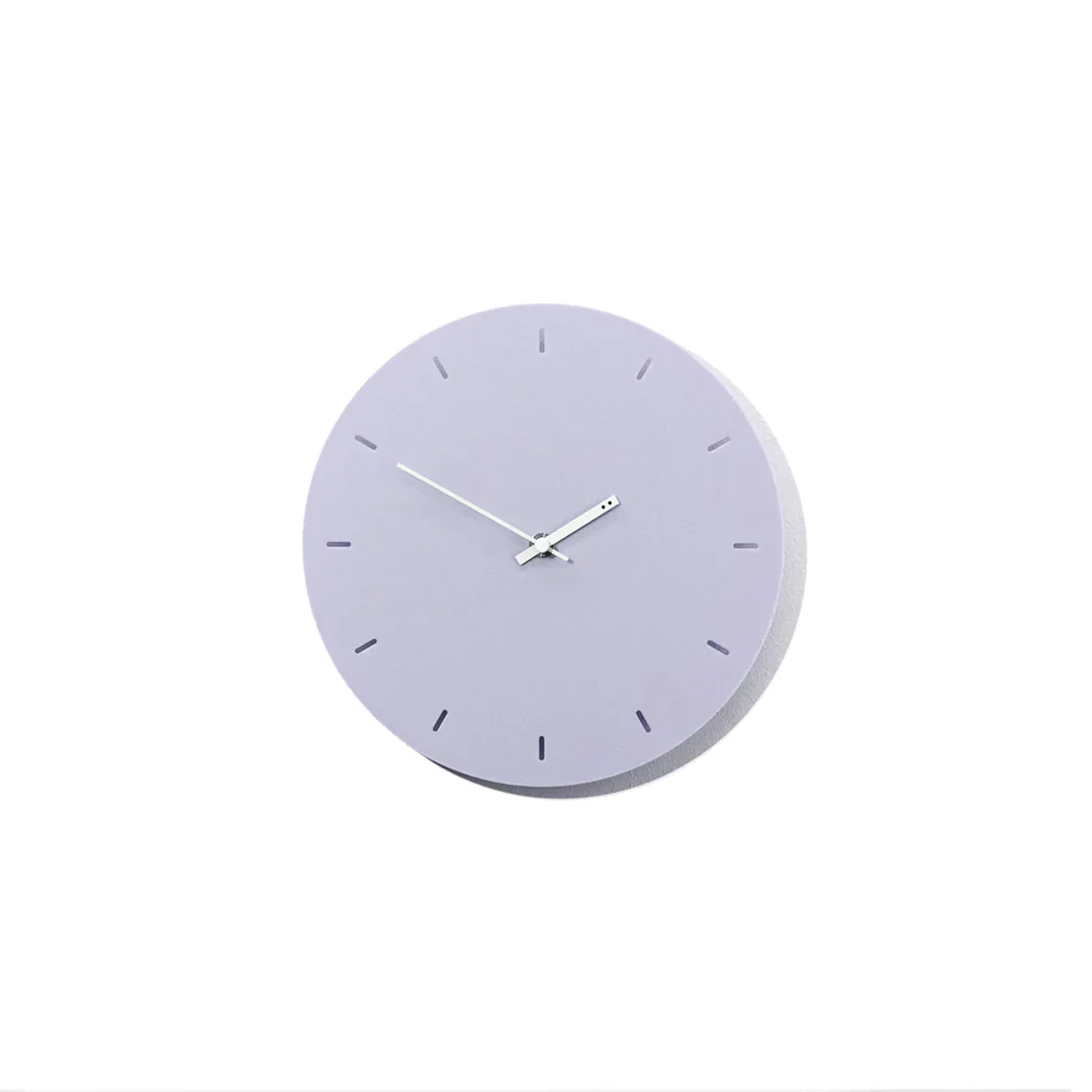 Ex Display - Minimal 25cm Wall Clock - Lavender - Image 2