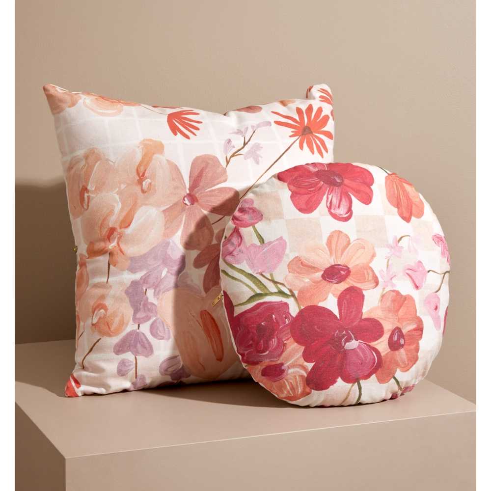 Ex Display - Modern Orchids 50cm Square Cushion - Floral - Image 6