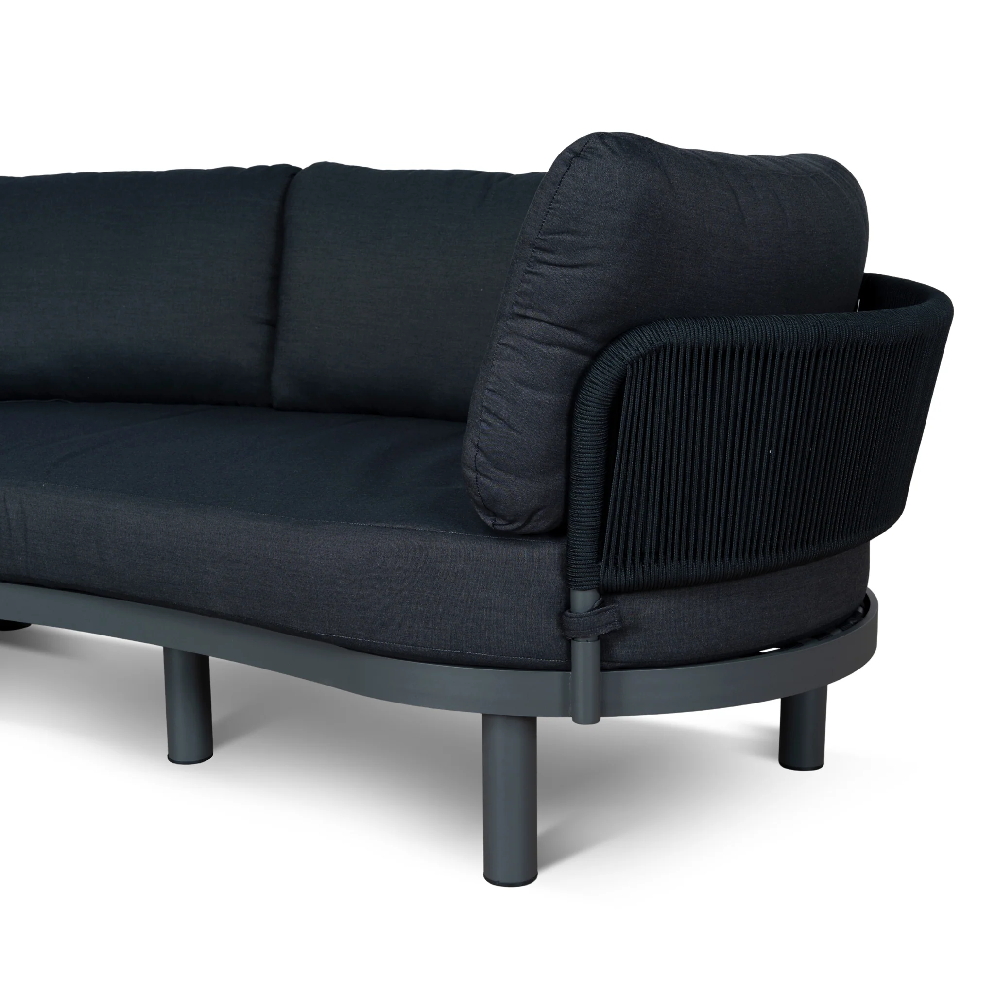 Ex Display - Norali Outdoor Corner Sofa - Royal Dark Grey - Image 7