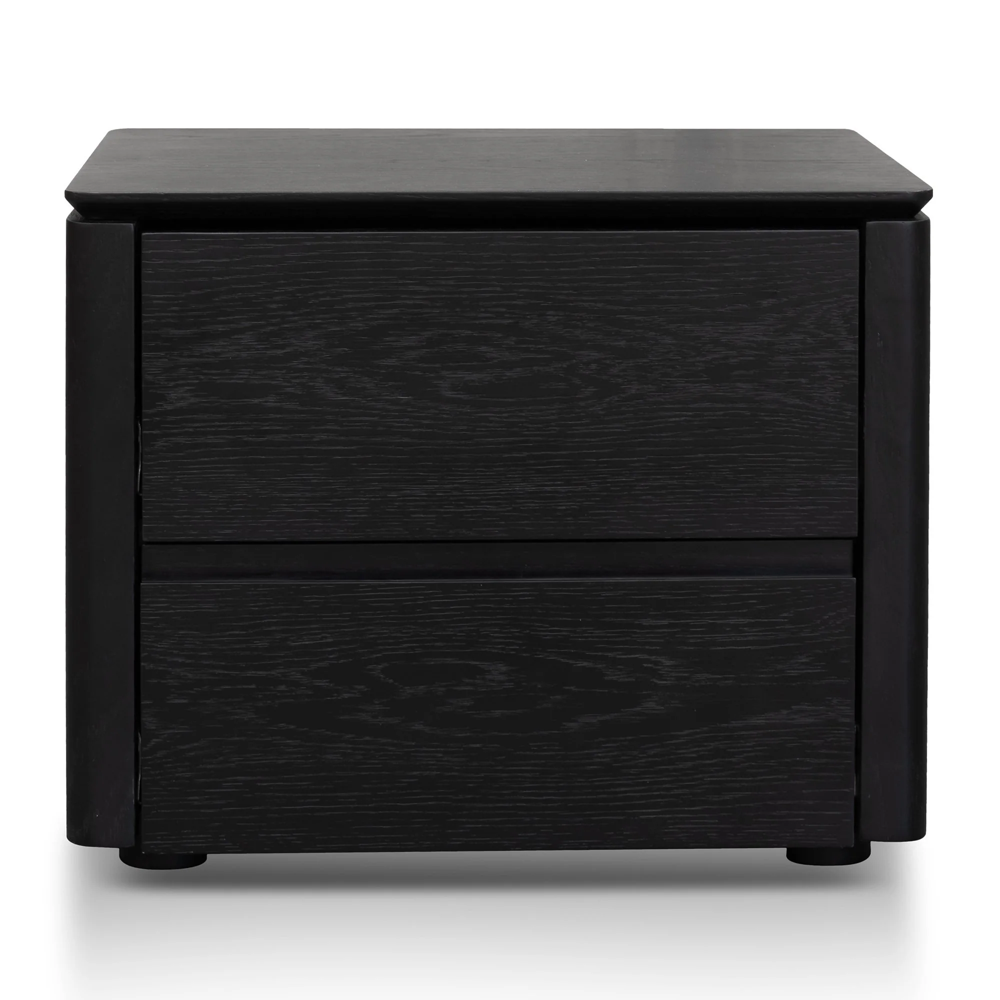 Norris Bedside Table - Black Oak Veneer - Image 2