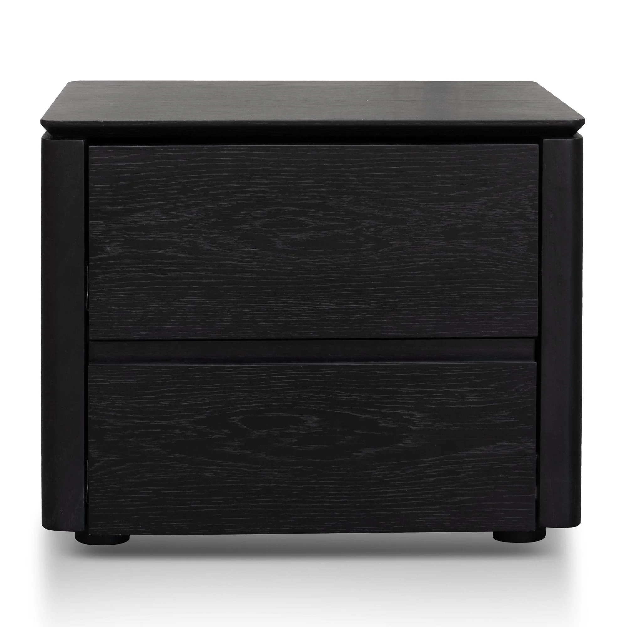 Ex Display - Norris Bedside Table - Black Oak Veneer - Image 2
