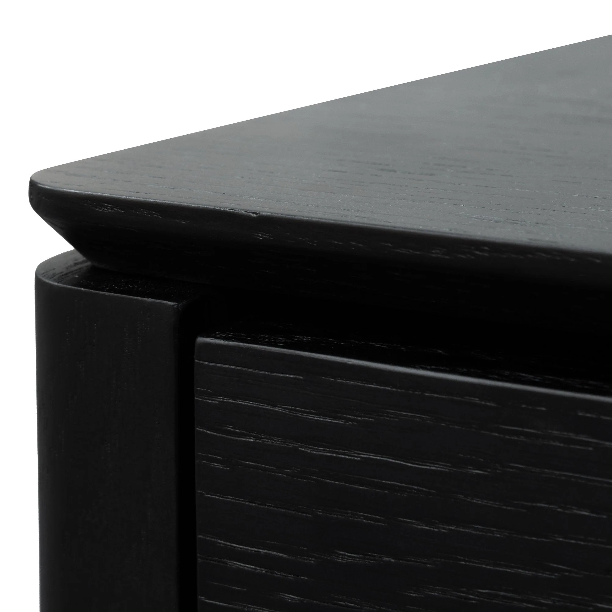 Ex Display - Norris Bedside Table - Black Oak Veneer - Image 6