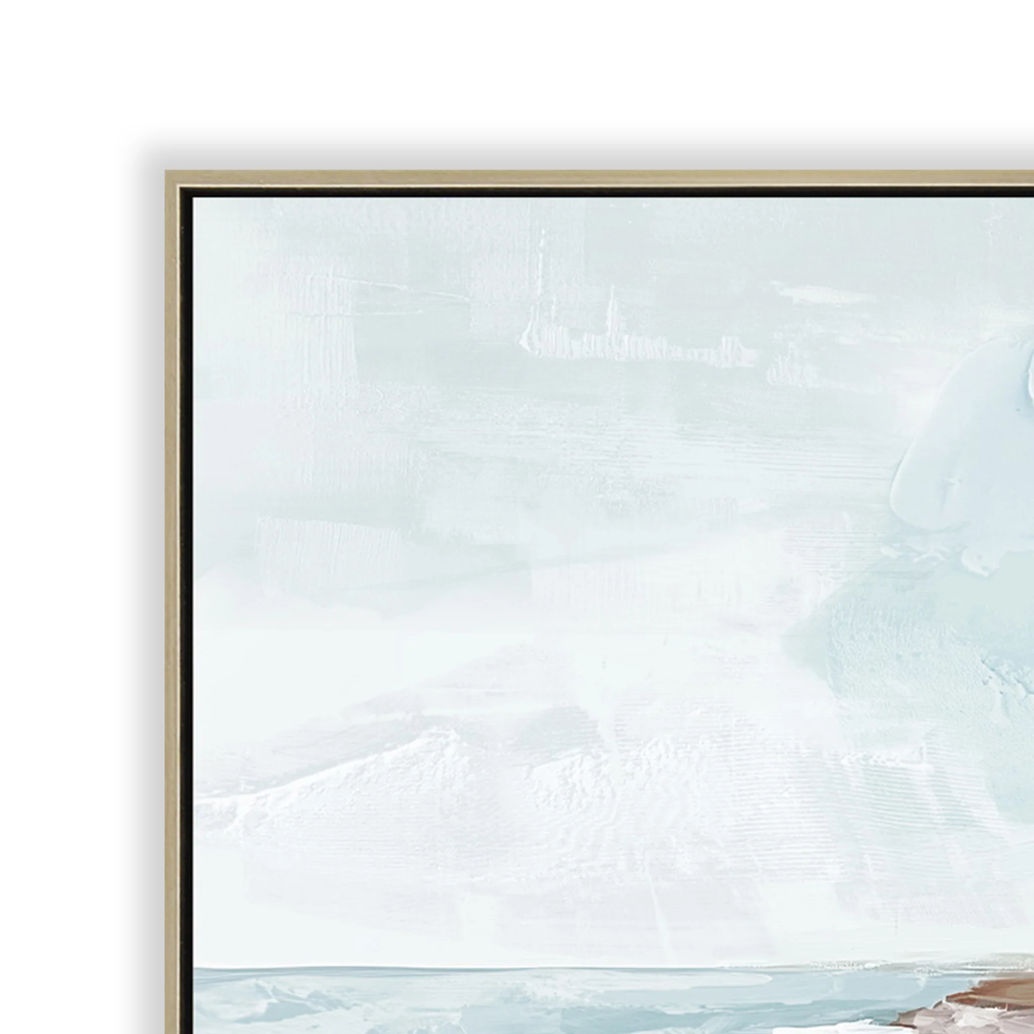 Ex Display - Ocean's Embrace 80 x 120cm Framed Canvas - Natural - Image 2