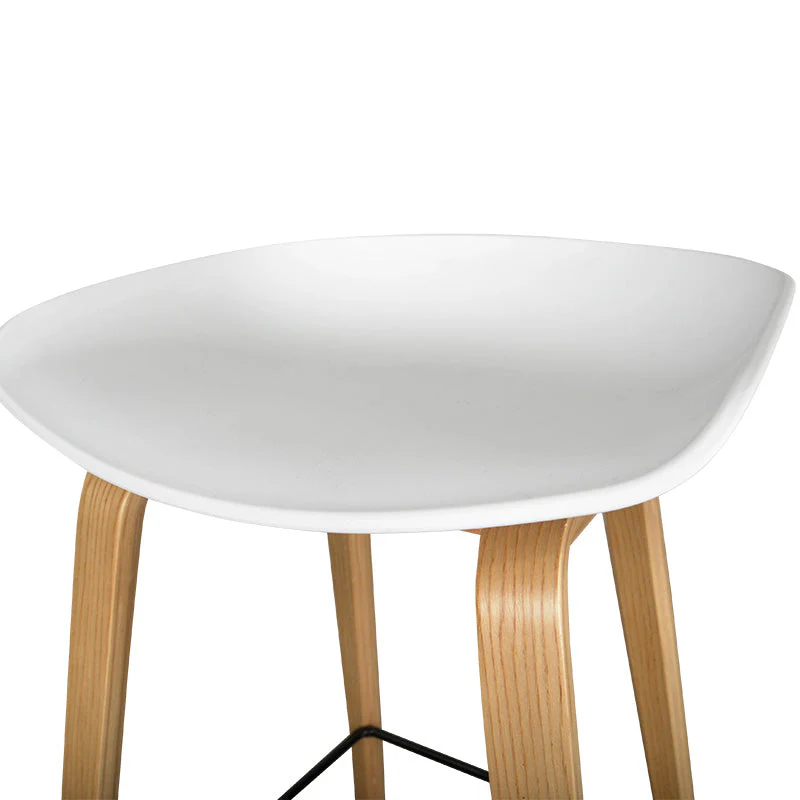 Ex Display - Rachel 65cm Bar Stool - White And Natural - Image 20