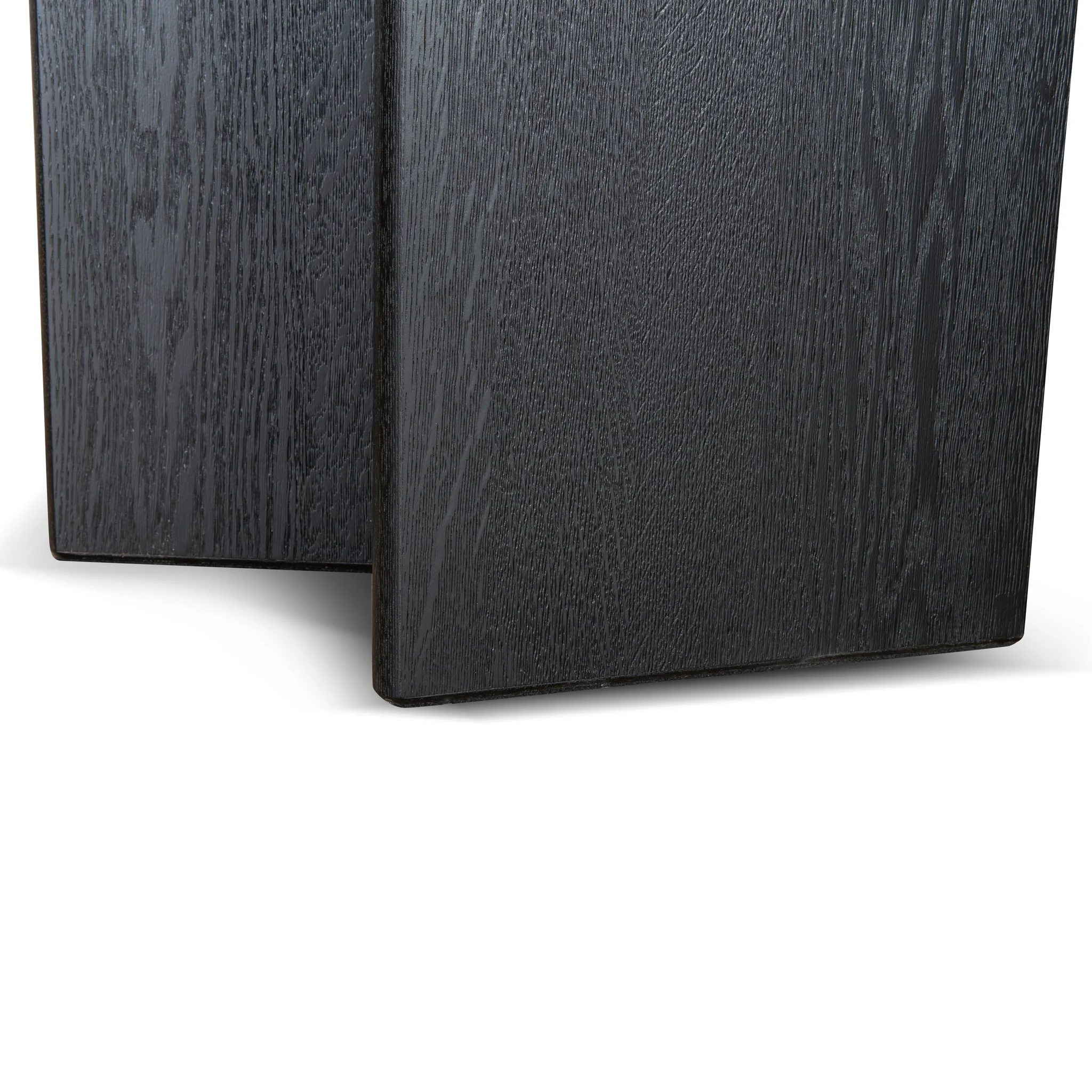 Ex Display - Roshan 3m Pill Shape Dining Table - Textured Espresso Black - Image 10