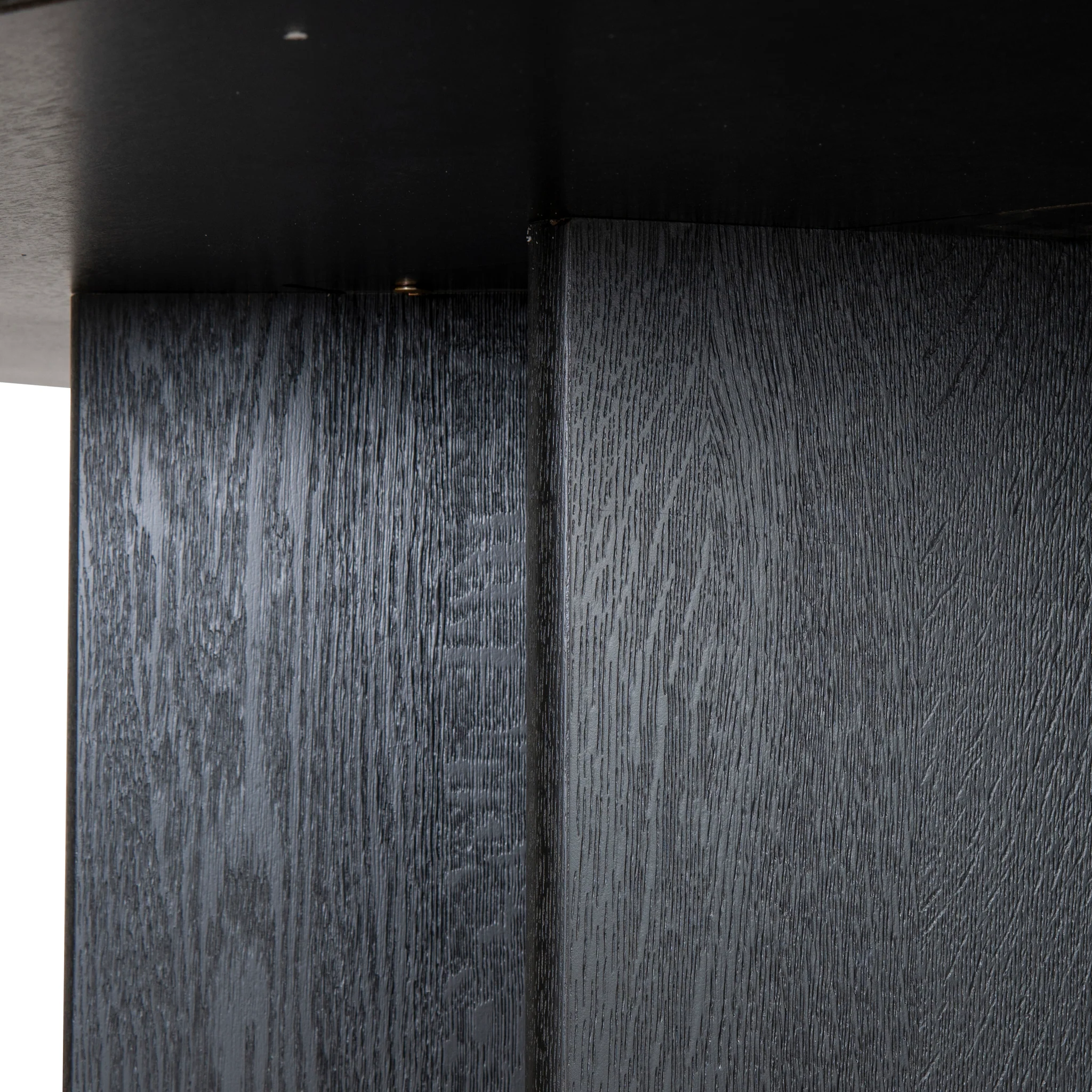 Ex Display - Roshan 3m Pill Shape Dining Table - Textured Espresso Black - Image 11