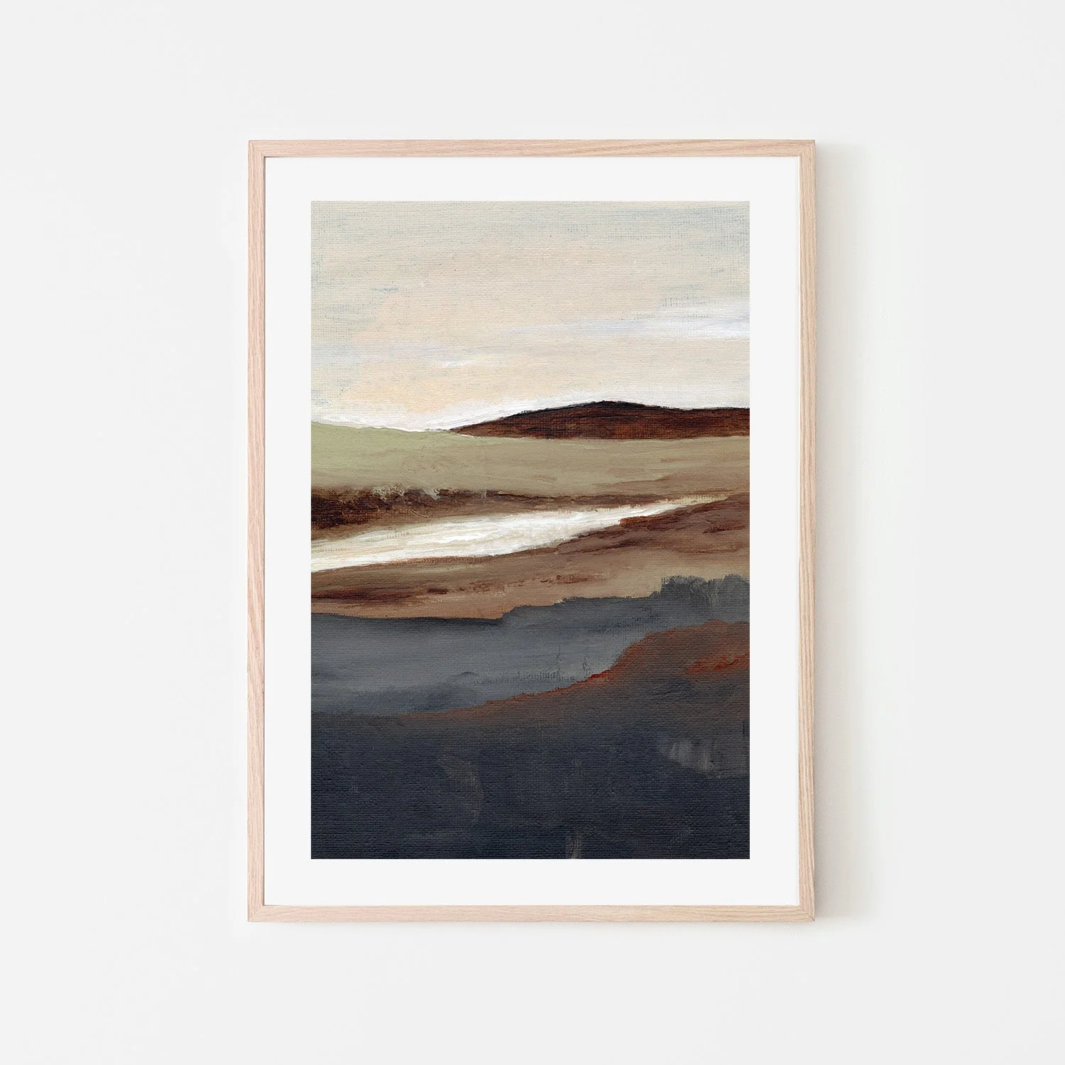 Ex Display - Serene View, By Nikita Jariwala 60cm x 90cm Framed Canvas - White Frame - Image 6