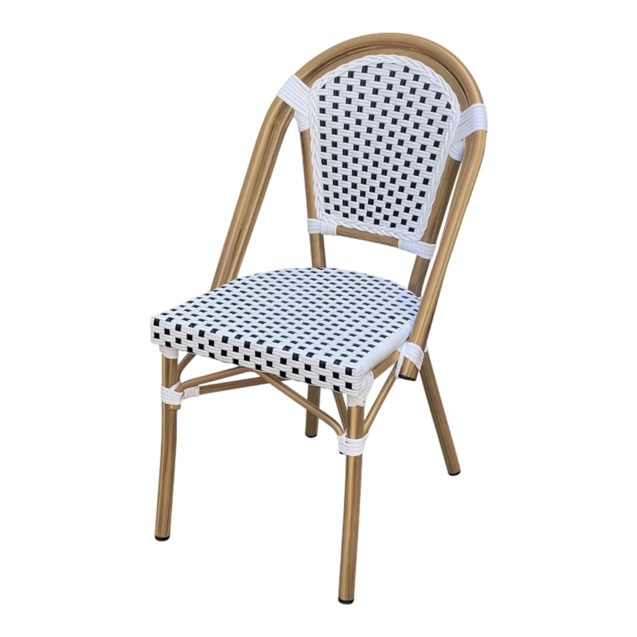 Ex Display - Dalmatian Indoor / Outdoor Dining Chair - White & Black Standard - Image 4