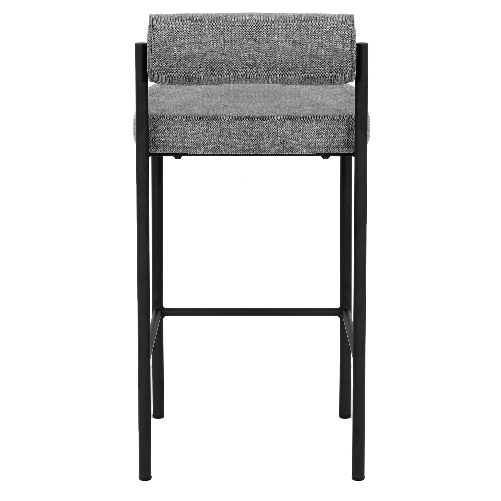 Shaffer 65cm Fabric Bar Stool - Spec Smoke Grey - Image 6