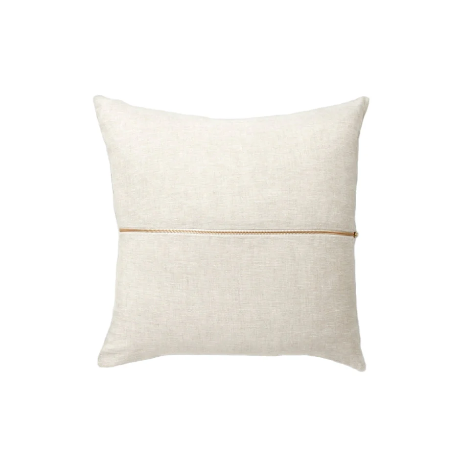 Ex Display - Stripe 50cm Square Cushion - Sky with Feather Insert - Image 3