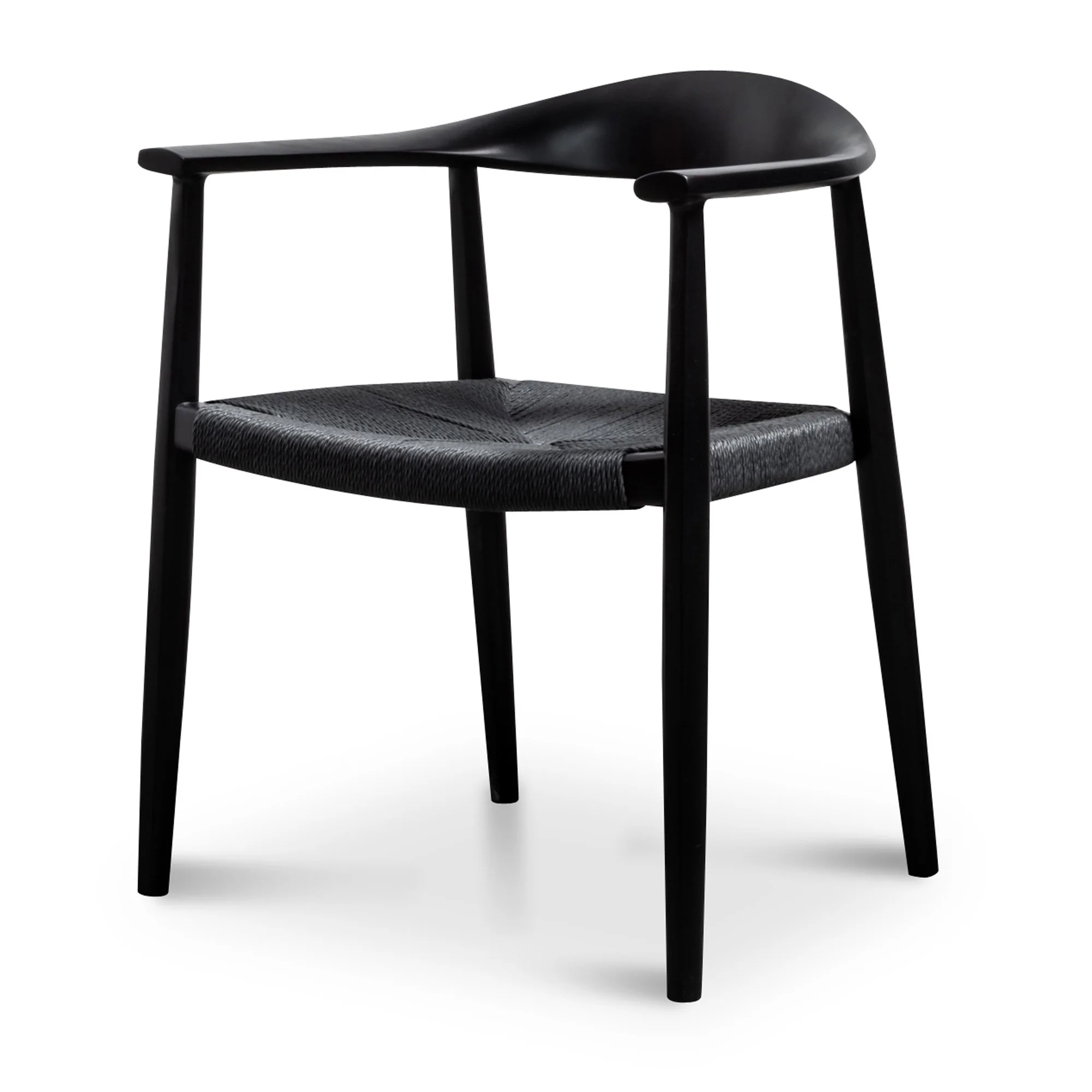 Ex Display - Sunday Round Dining Armchair - Full Black
