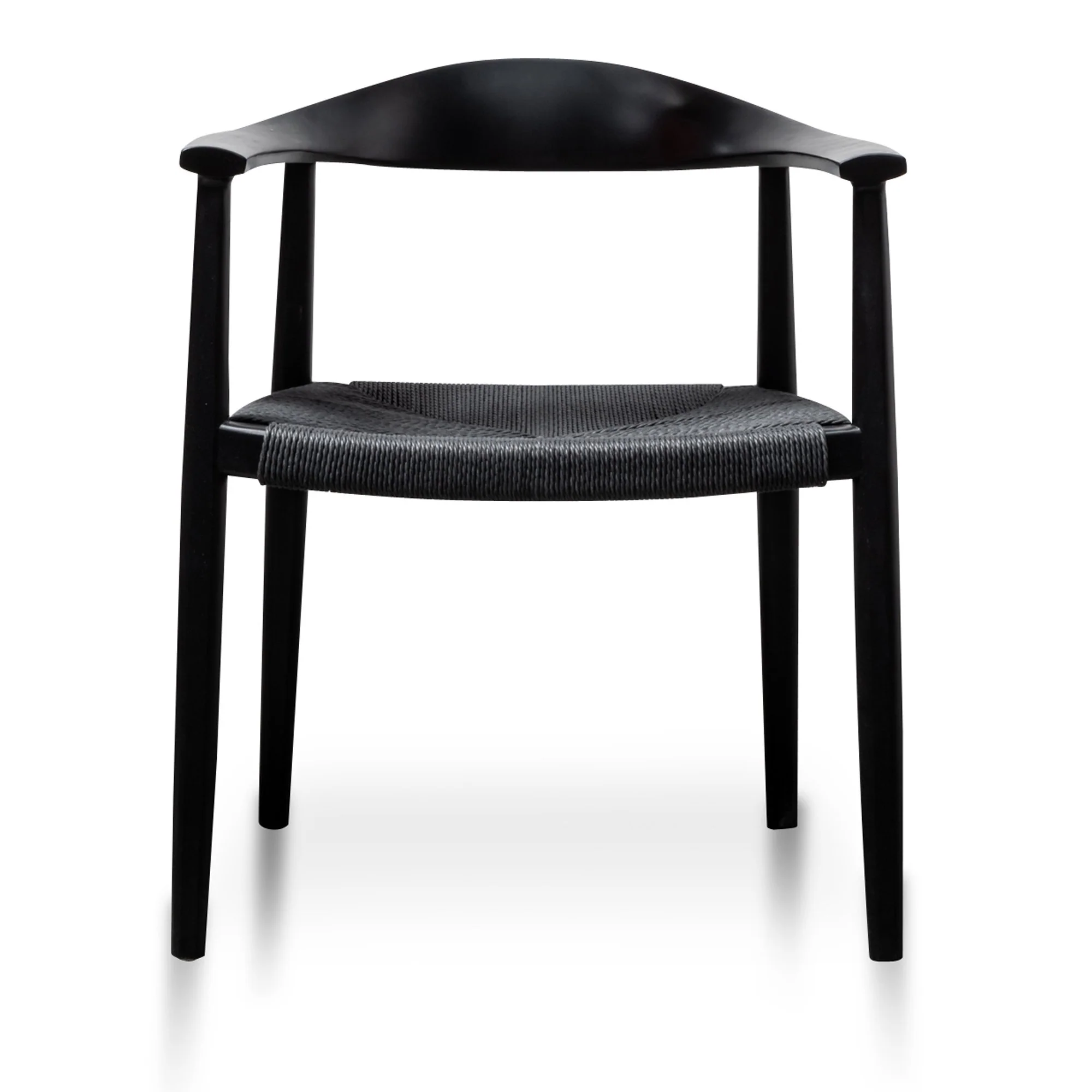 Ex Display - Sunday Round Dining Armchair - Full Black - Image 2