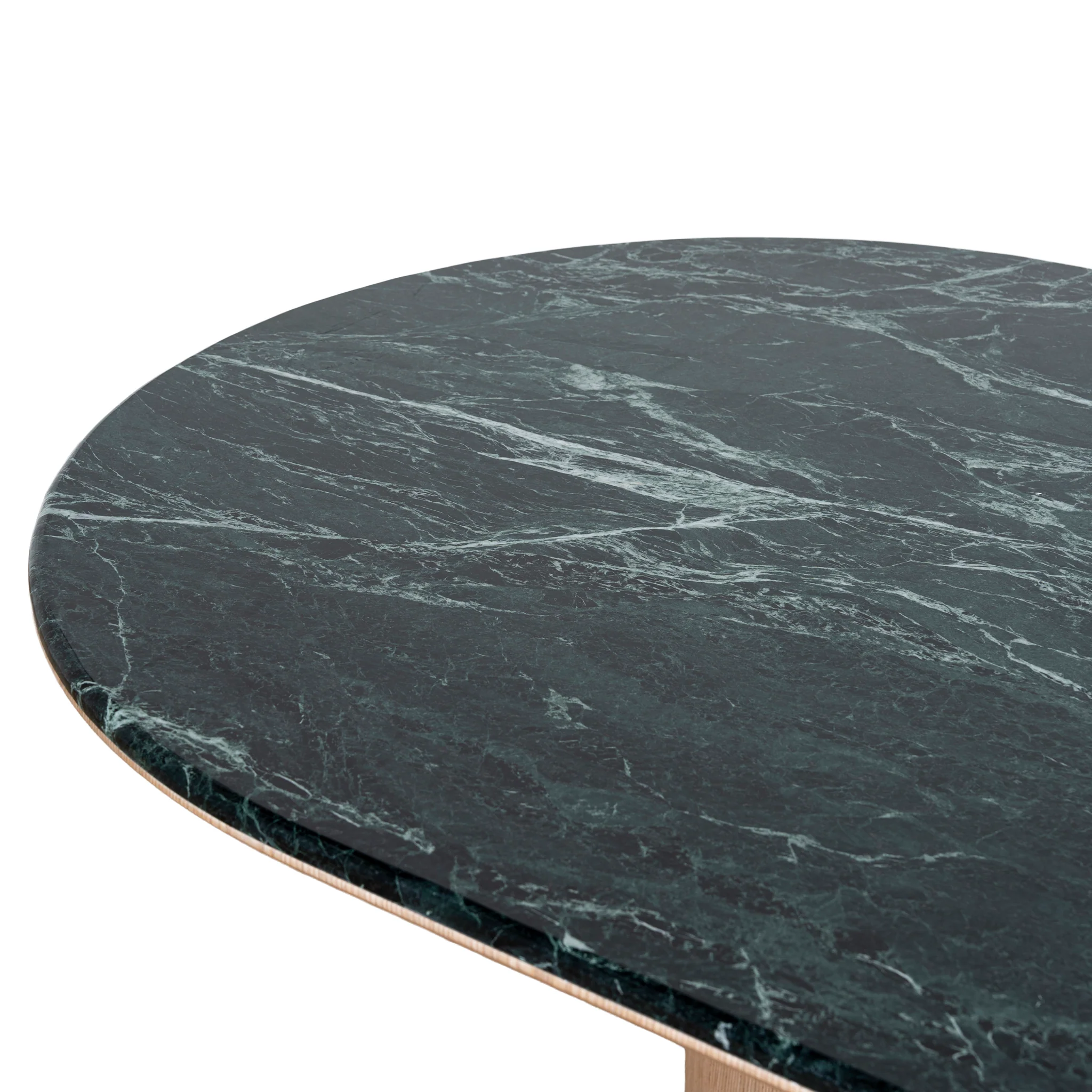 Ex Display - Vienna 2.2m Green Marble Dining Table - Natural - Image 6
