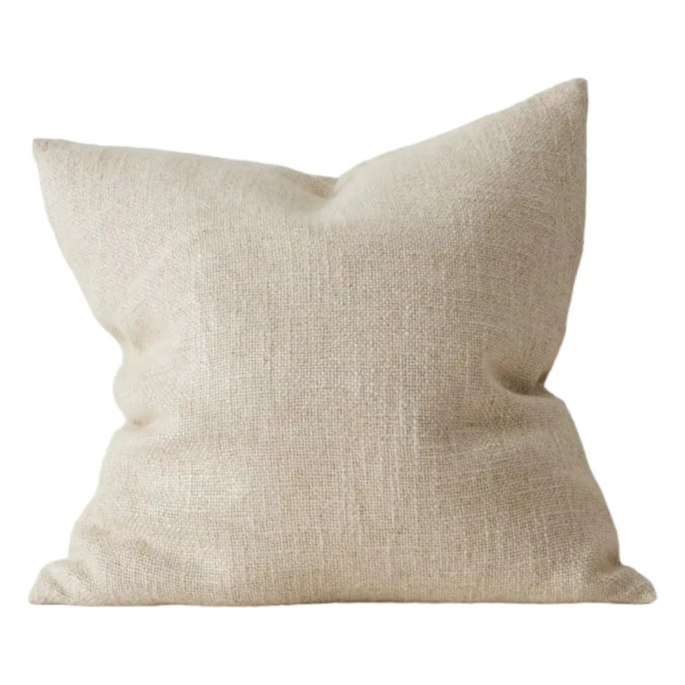 Ex Display - Weave Domenica 50cm Linen Cushion - Natural