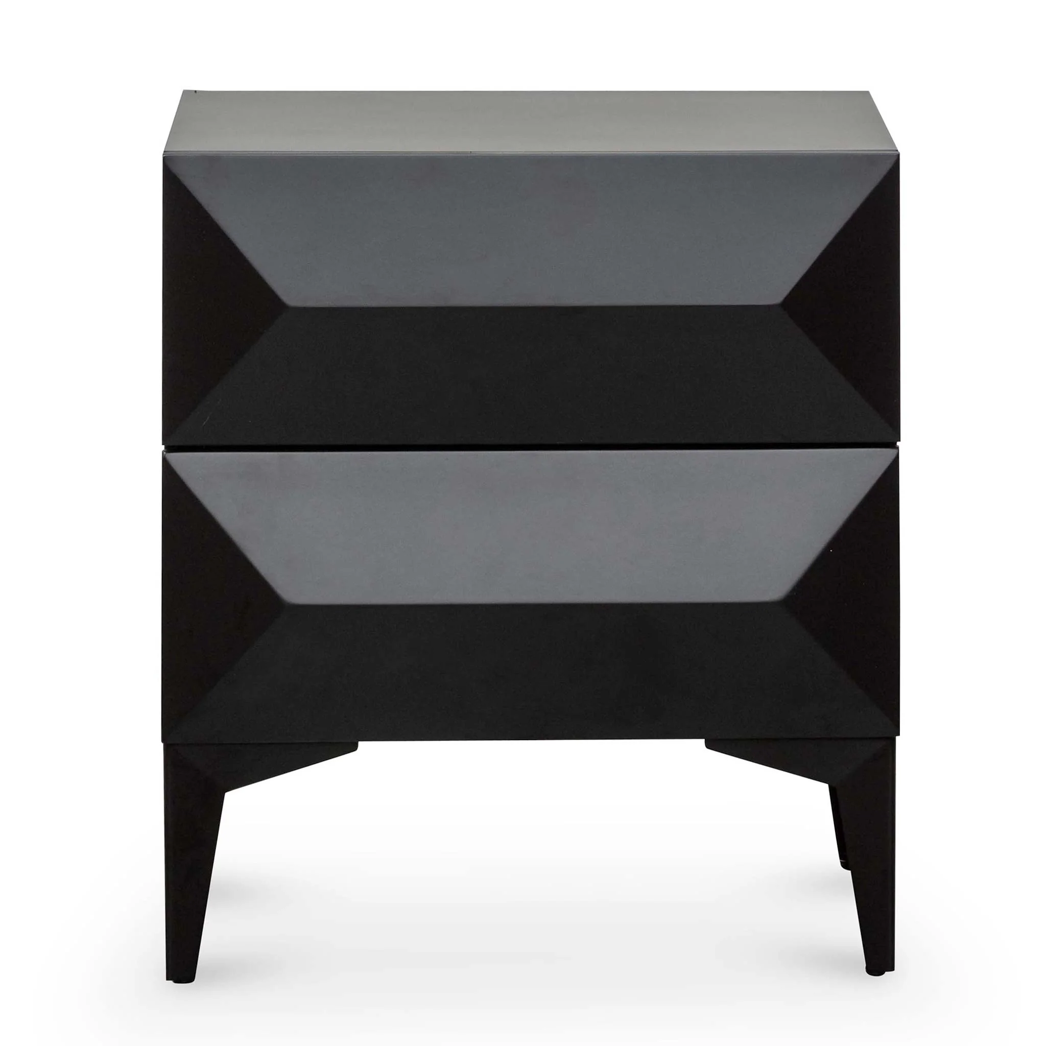 Ex Display - Wooden Side Table - Matte Black with Black Legs - Image 16