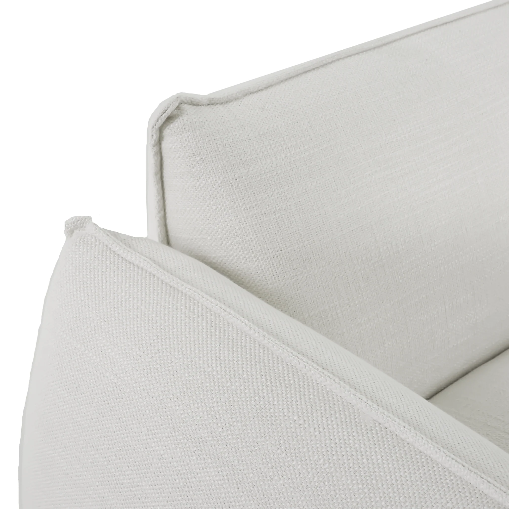 Ferrell 3 Seater Right Chaise Sofa - Beige - Image 4