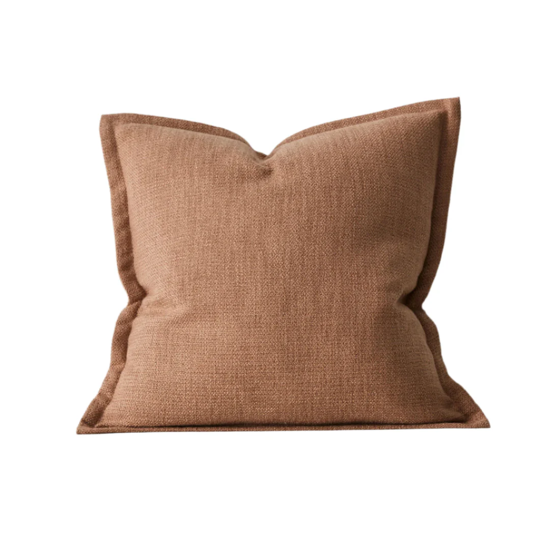 Figlio 50cm Chunky Woven Linen Look Cushion